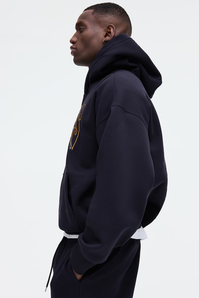 Hoodie mit Print Oversized Fit-Dunkelblau/NBA - 3