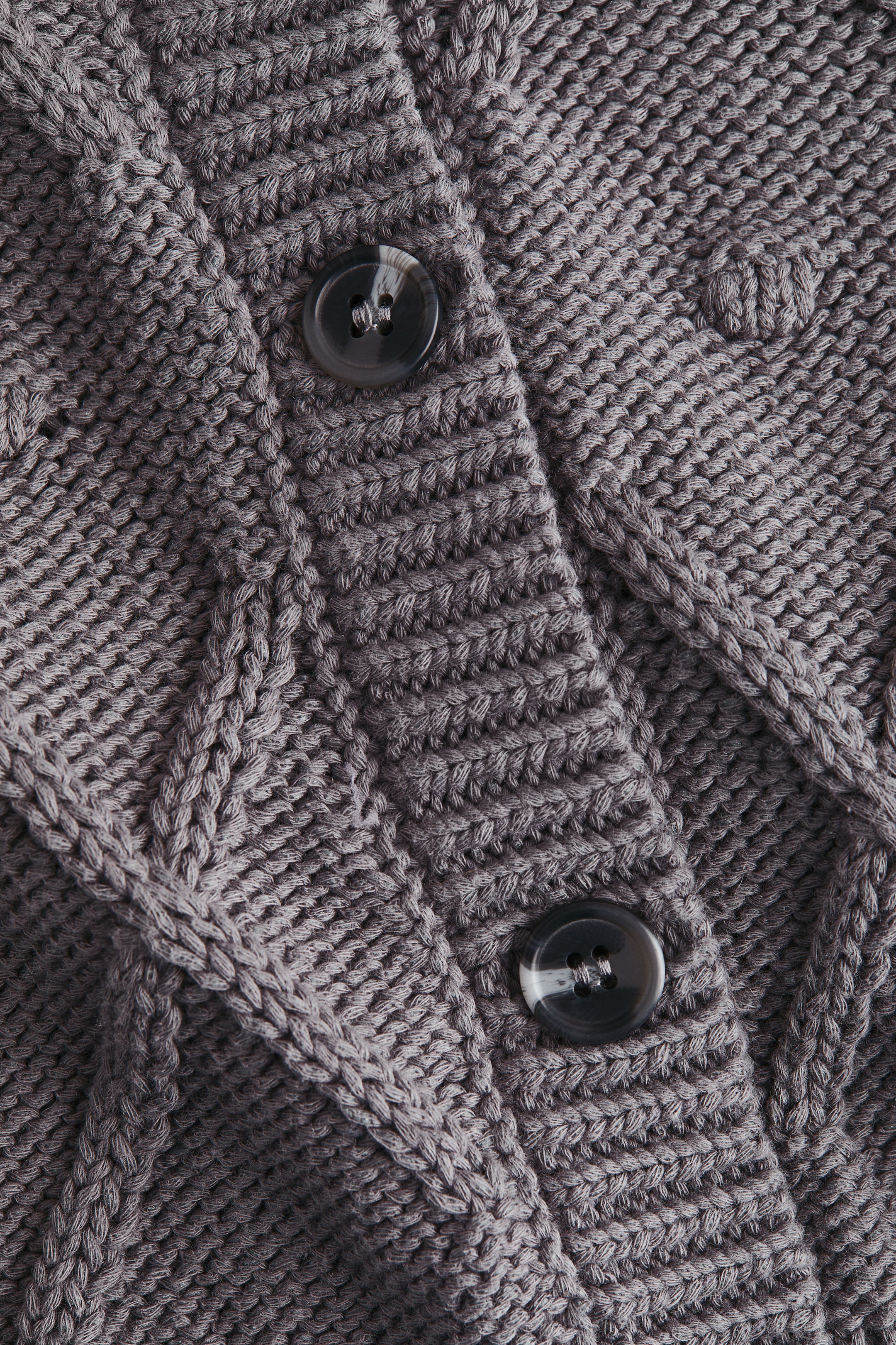 拡大画像を表示: ケーブルニットカーディガン - グレー - レディース | H&M JP 7