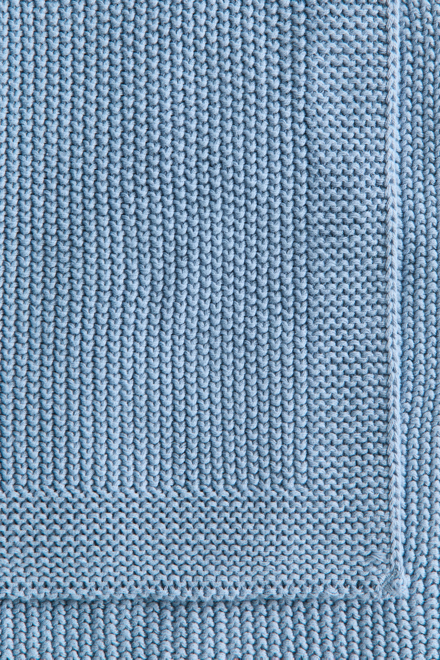 Babydecke aus Baumwolle mit Perlmuster - Blau/Hellbeige/Helles Khakigrün - 5