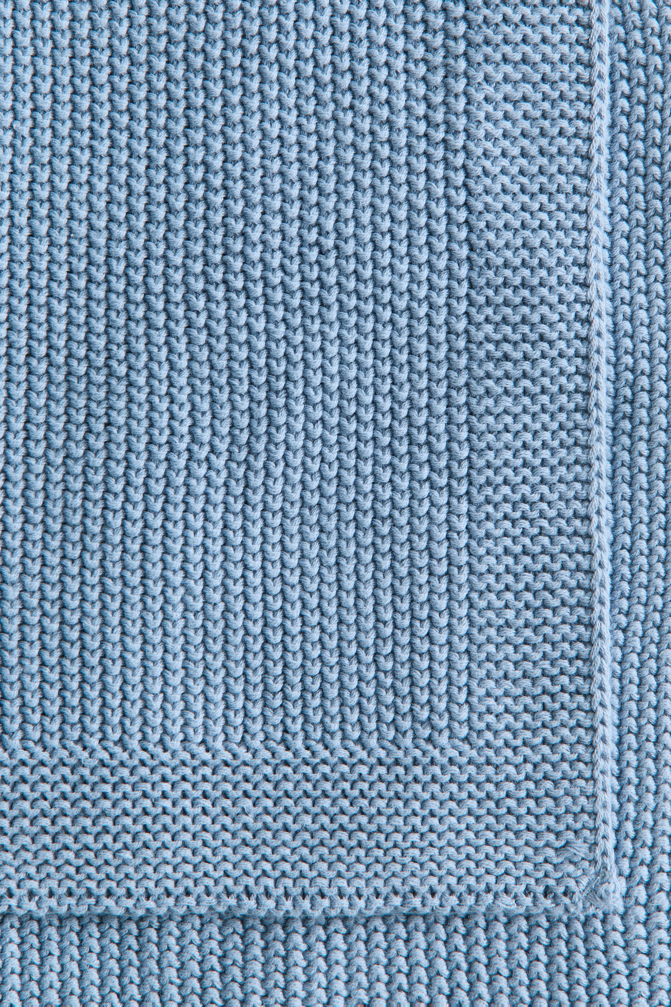 Moss-Stitched Cotton Baby Blanket