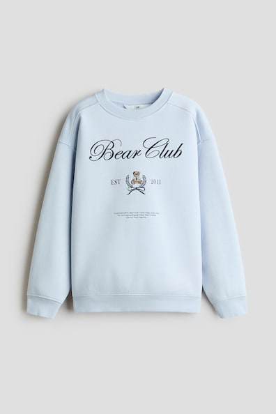 ルーズフィット プリントスウェットシャツ