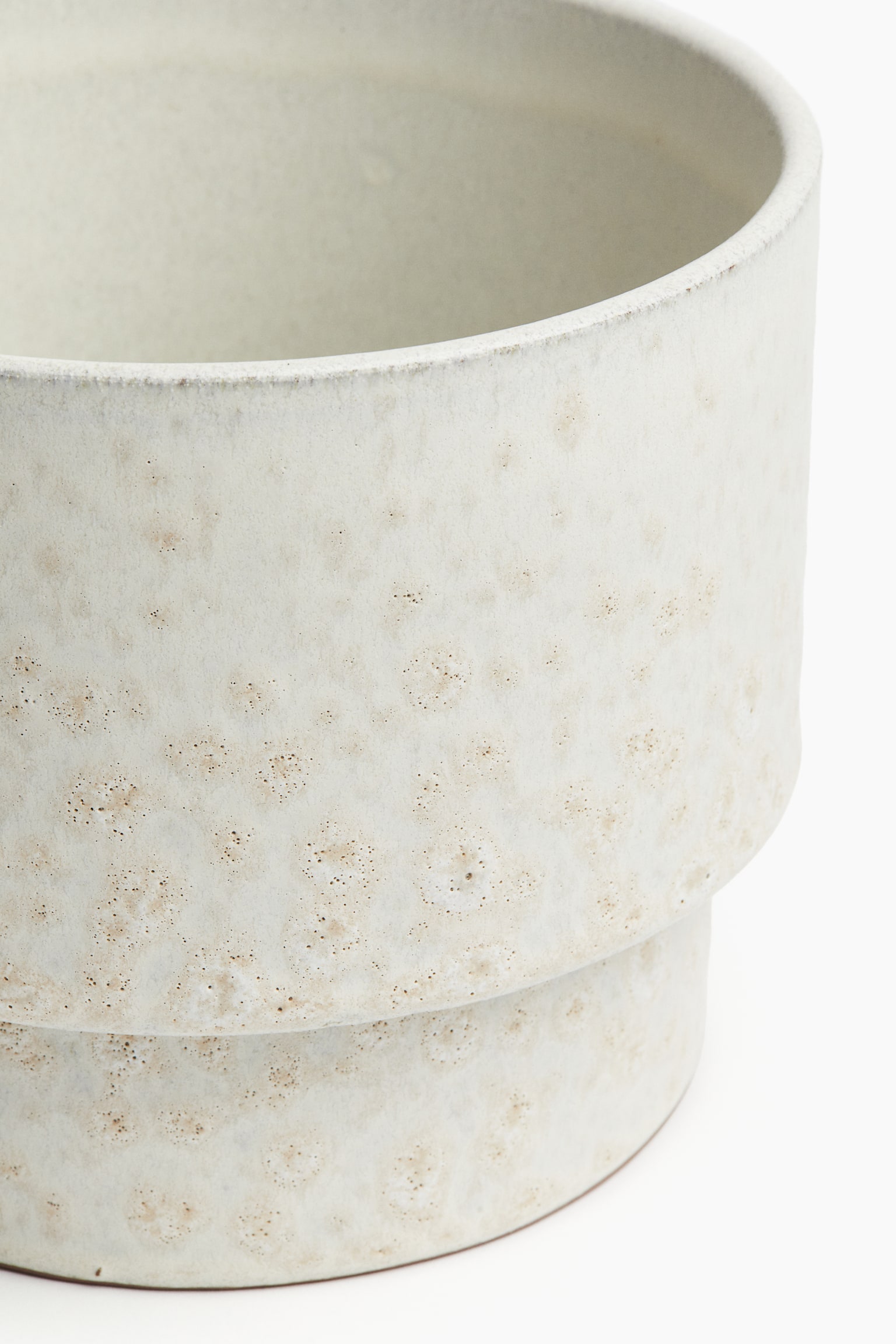 Terracotta plant pot - White/Patterned - 3