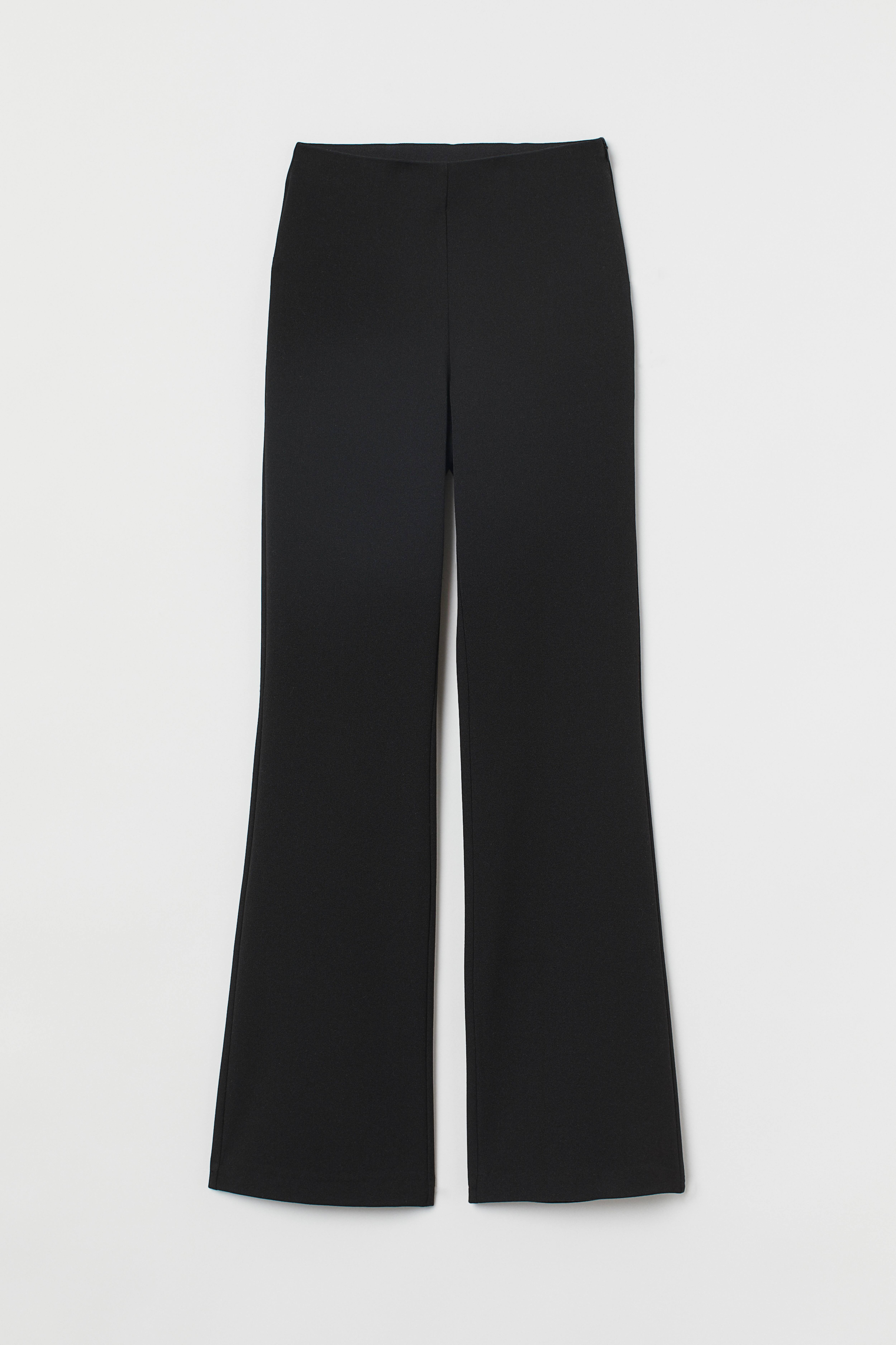 H&m black zipper pants best sale