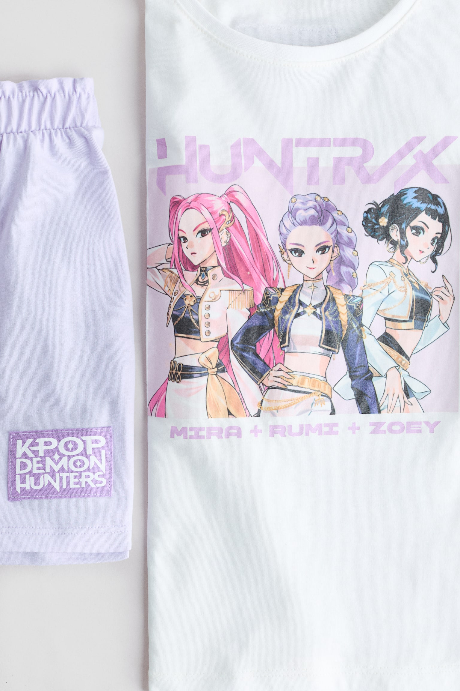 Printed cotton pyjamas - White/KPop Demon Hunters/Light pink/Hello Kitty/Light pink/Hello Kitty/Purple/Lilo & Stitch - 2