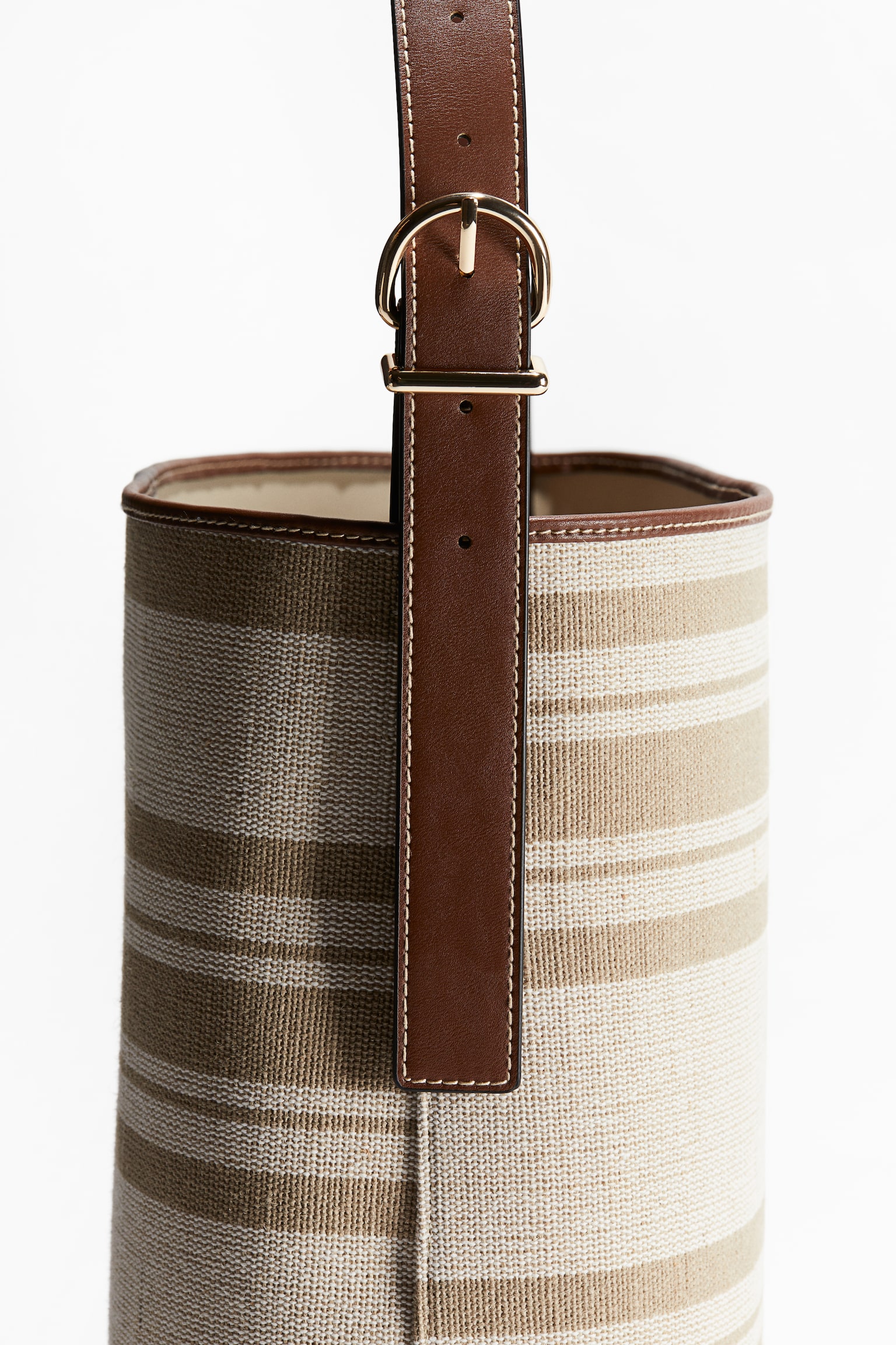 Shopper - Beige/Striped/Dark greige - 4