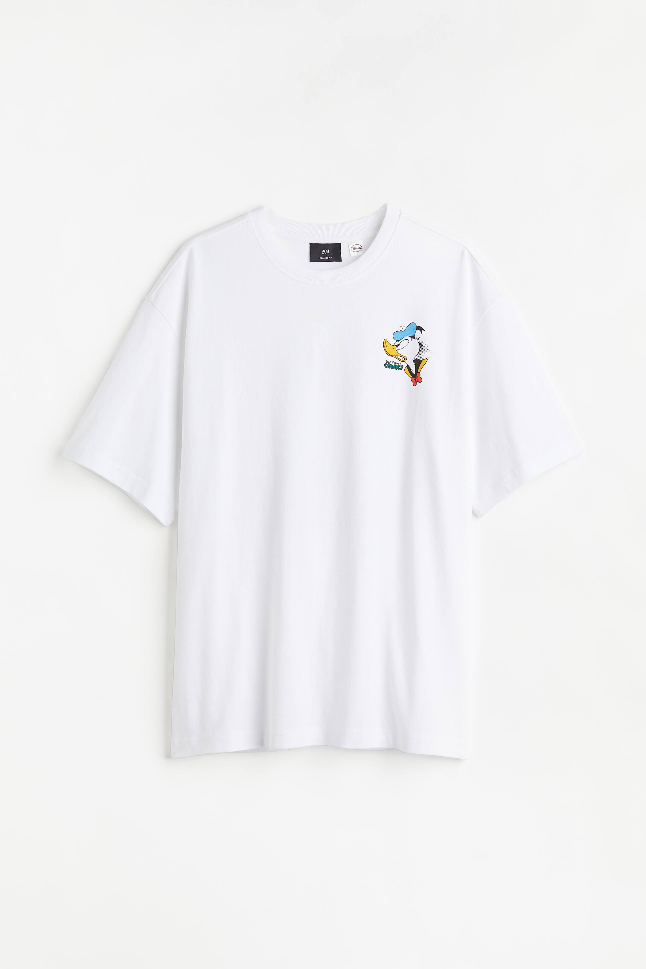 View larger image: Relaxed Fit Printed T-shirt - White/Donald Duck - Men | H&M 1