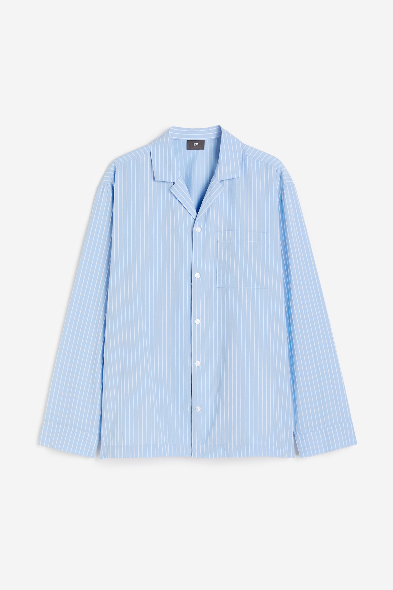 Poplin pyjamas - Light blue/White striped - 7