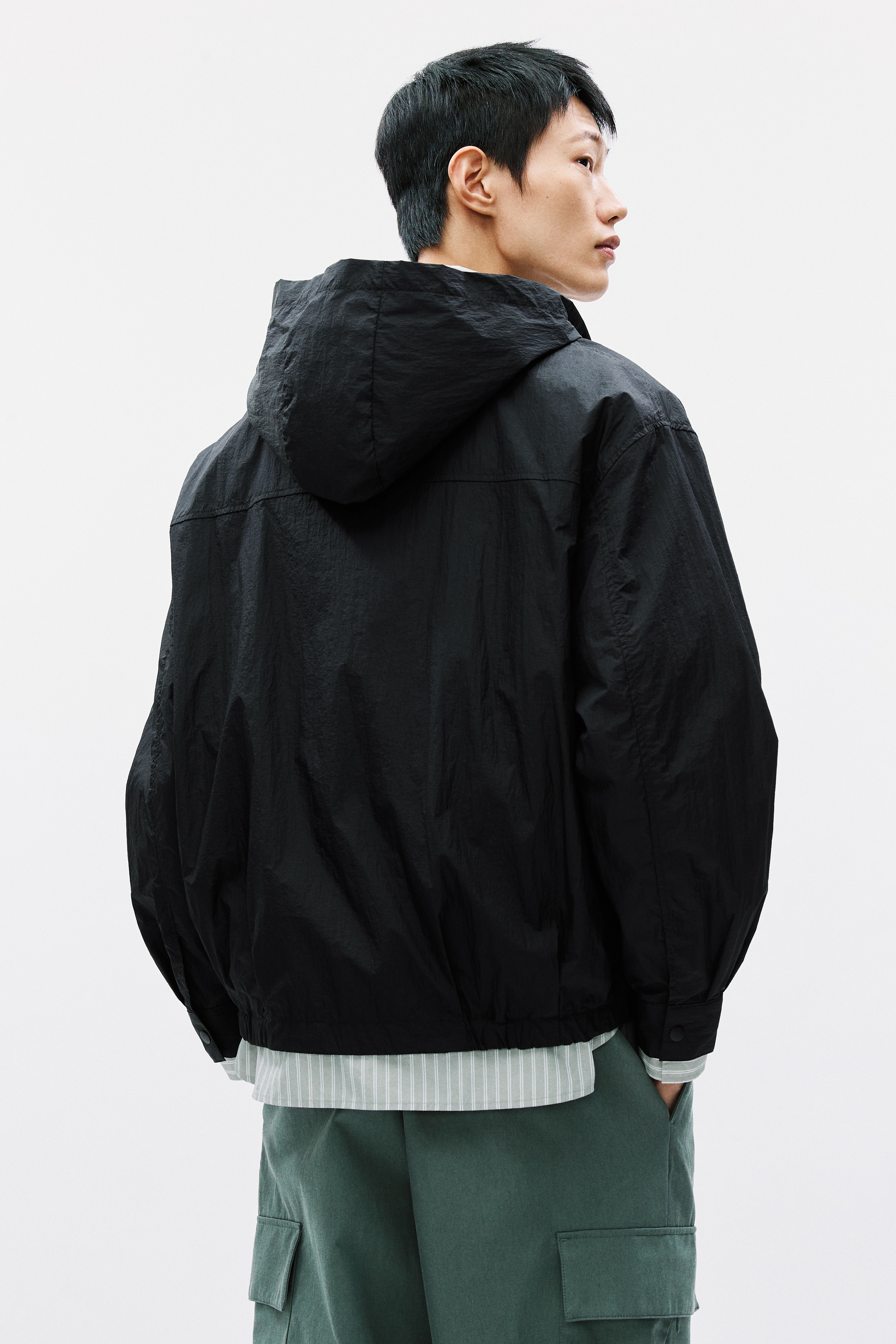 ウインドブレーカー - ブラック - Men | H&M JP