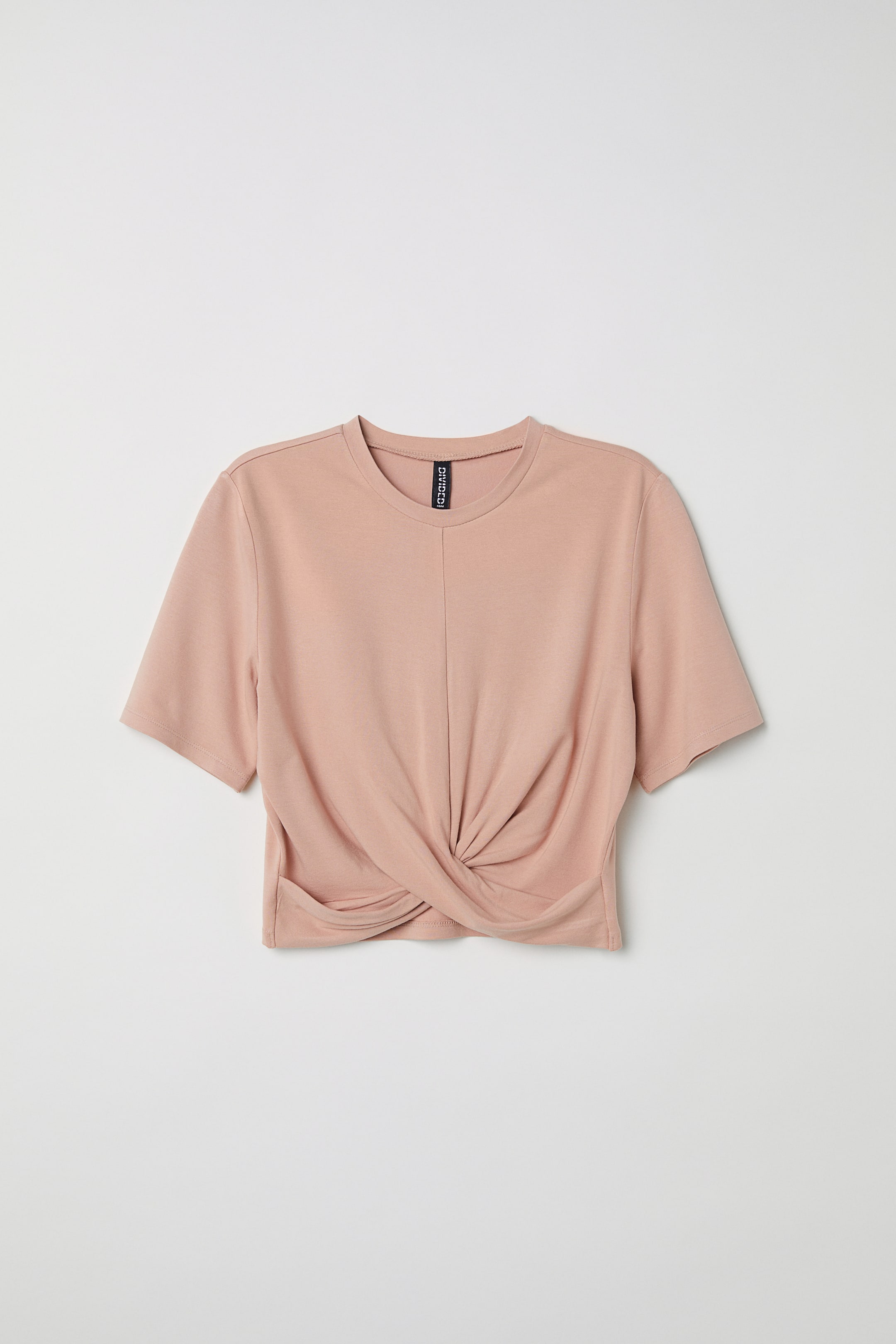Agrandir l'image: Top à nouer en jersey - Pêche - FEMME | H&M FR 1