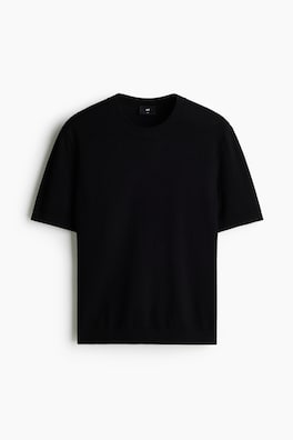 Stickad T-shirt Slim Fit