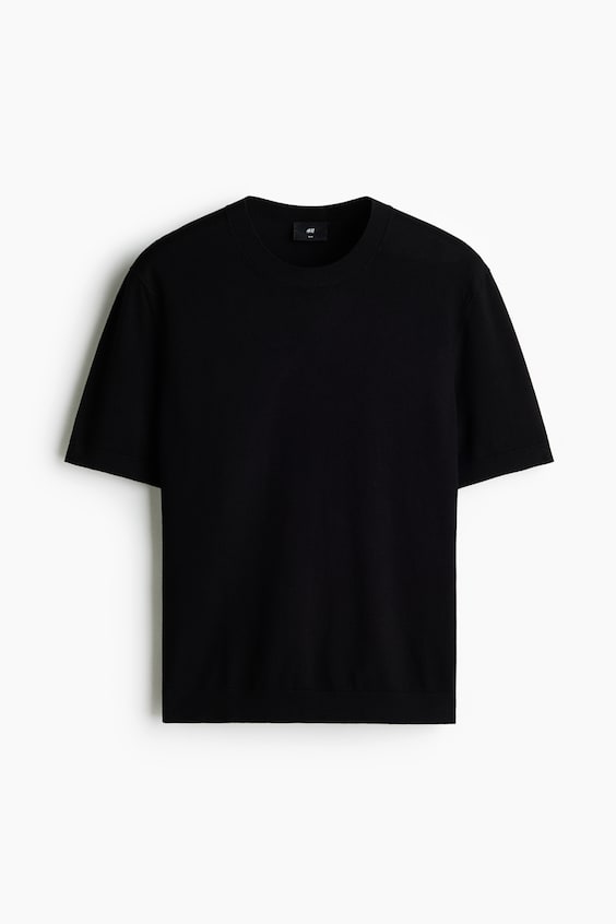 Мужские футболки H&M Slim-Fit Knit T-Shirt