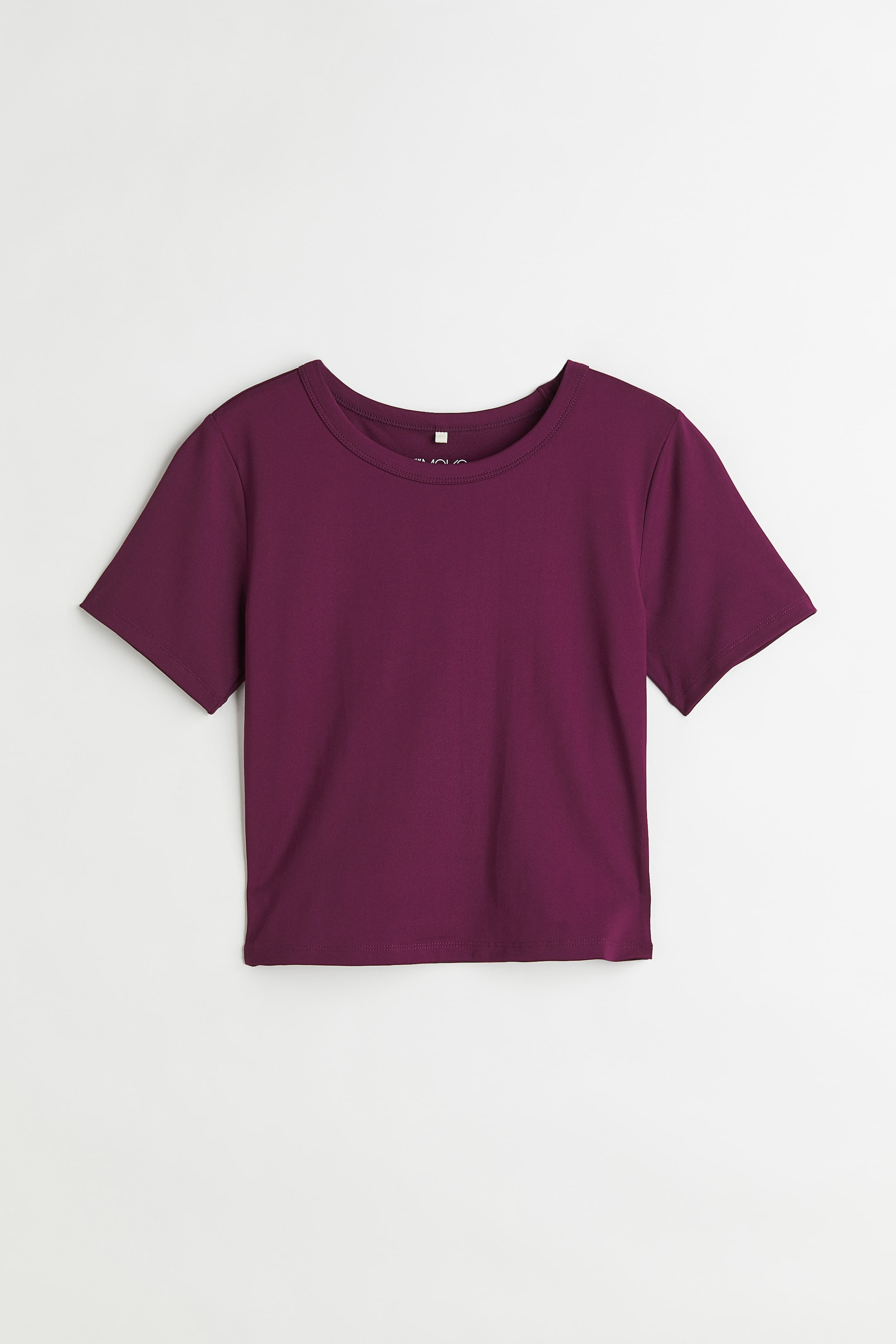 拡大画像を表示: クロップドスポーツトップス - プラム - レディース | H&M JP 1