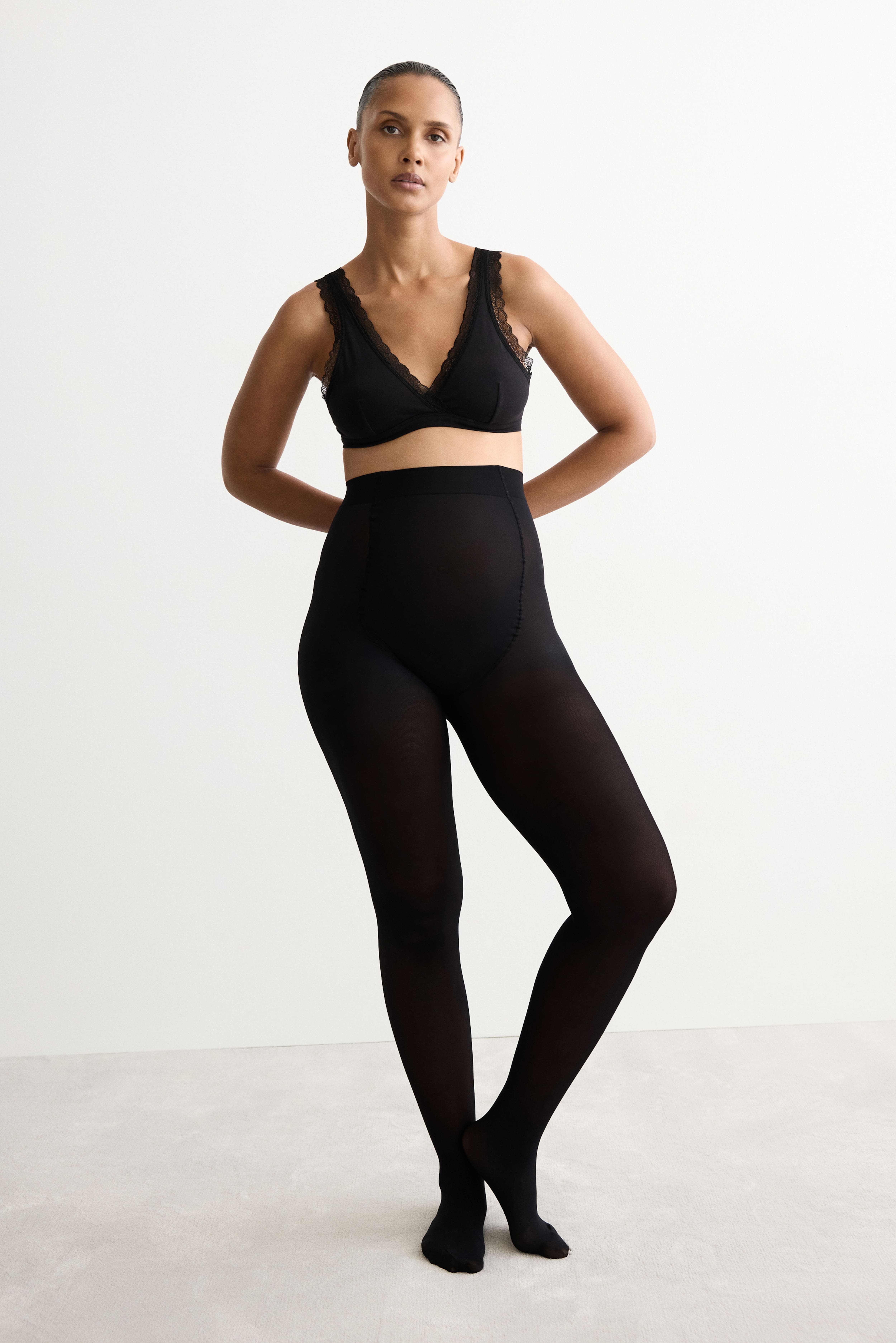 MAMA Lot de 2 collants Lycra🅫 40d