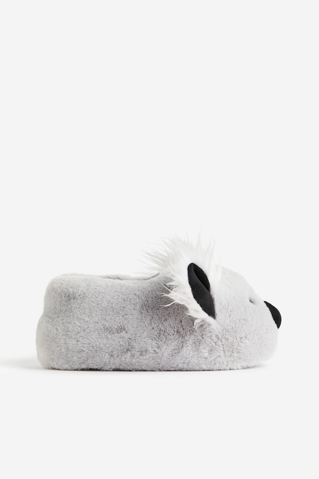 Soft velour slippers - Light grey/Koala/Light beige/Doughnut - 3