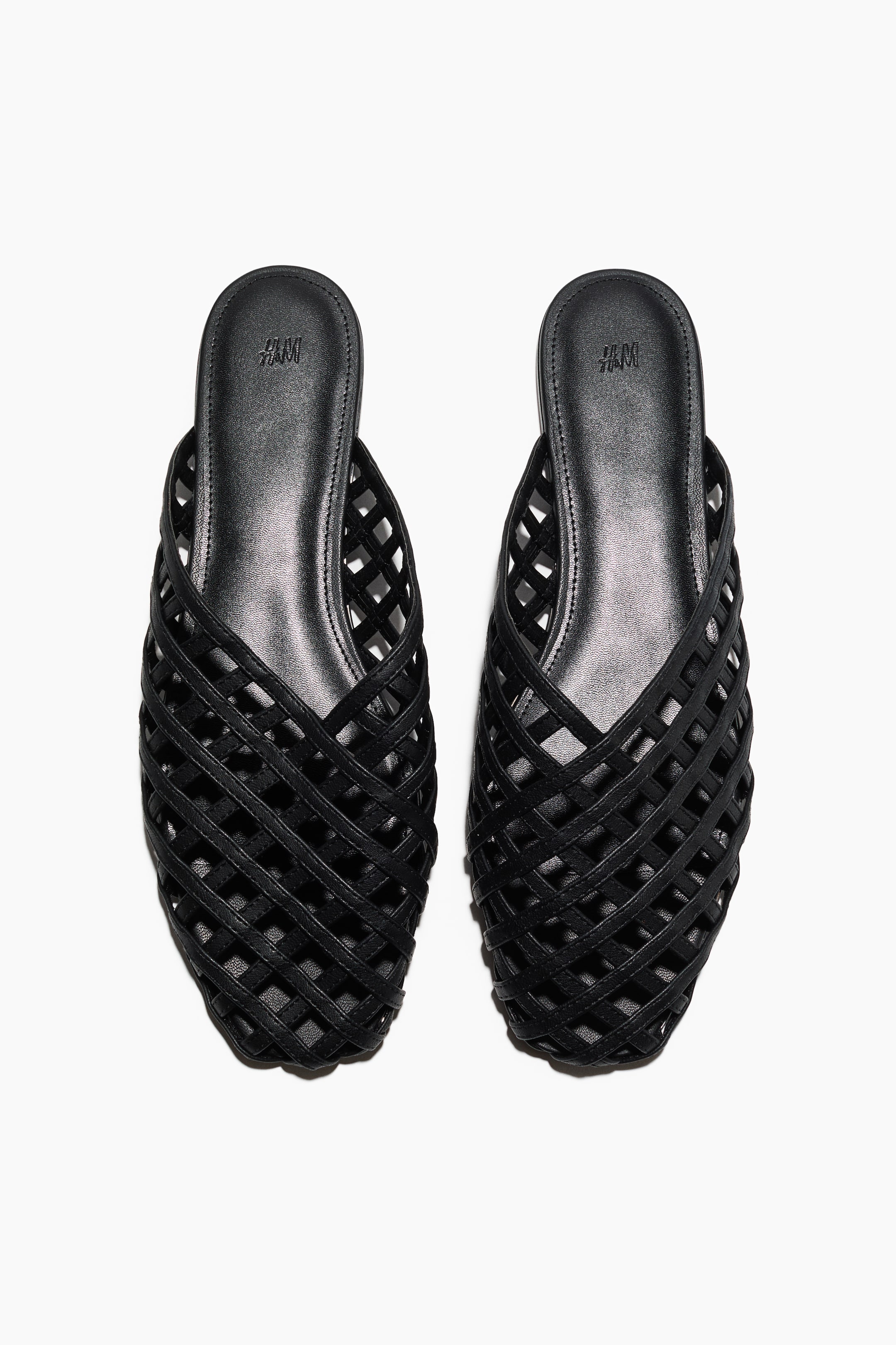 Visa större bild: Flätade mules - Svart - DAM | H&M SE 1