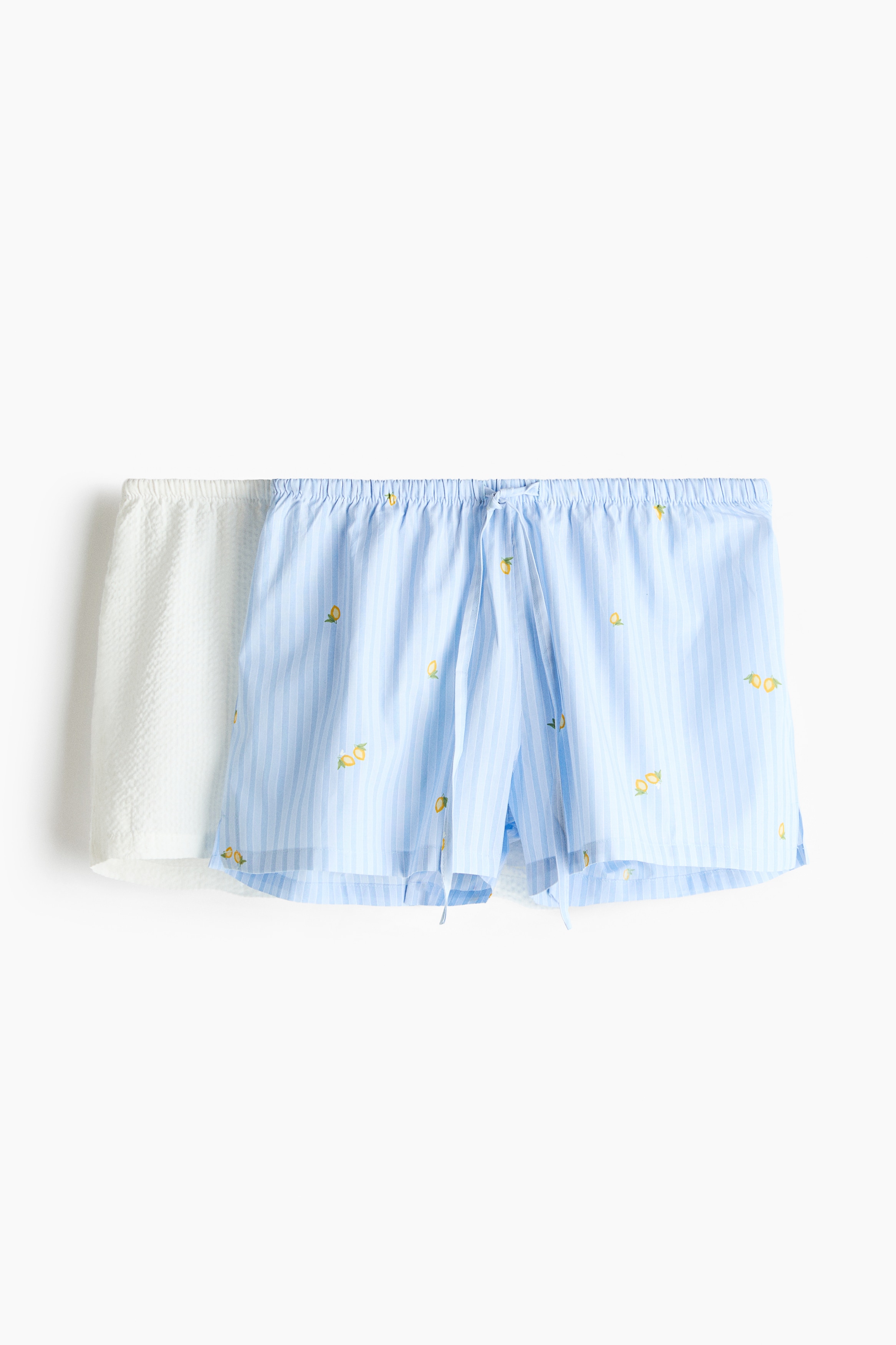 Shorts da pigiama 2 pezzi - Azzurro/bianco/Rosa/righe/Rosa pesca/righe/Blu/quadri/Rosa chiaro/fiori/Azzurro/righe