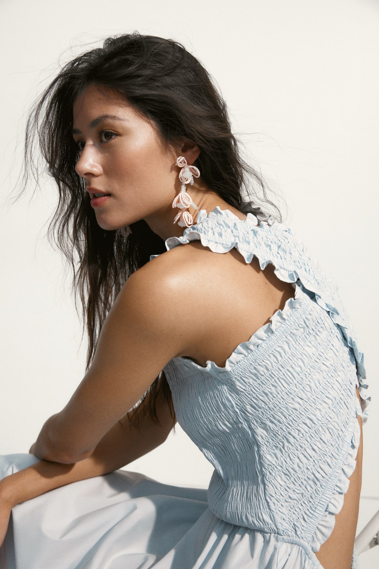 Smocked Poplin Dress - image 3