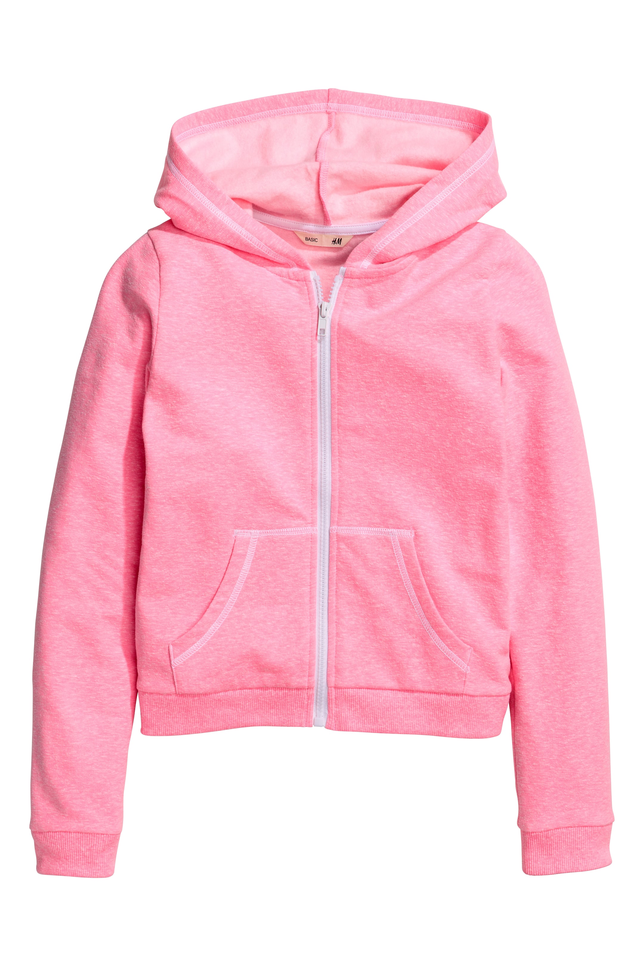 View larger image: Hooded jacket - Neon pink marl - Kids | H&M GB 1