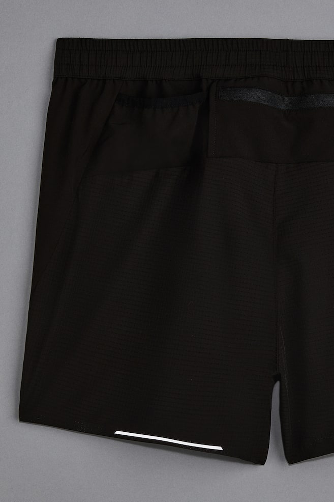 Shorts da running con tasca decorativa in DryMove™ - Nero/Blu acceso/Verde kaki scuro - 2