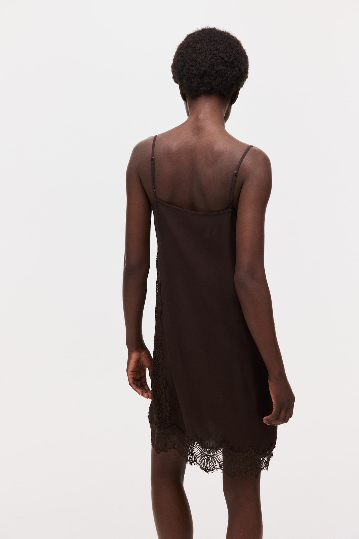 Lace-Trimmed Viscose Dress - image 4
