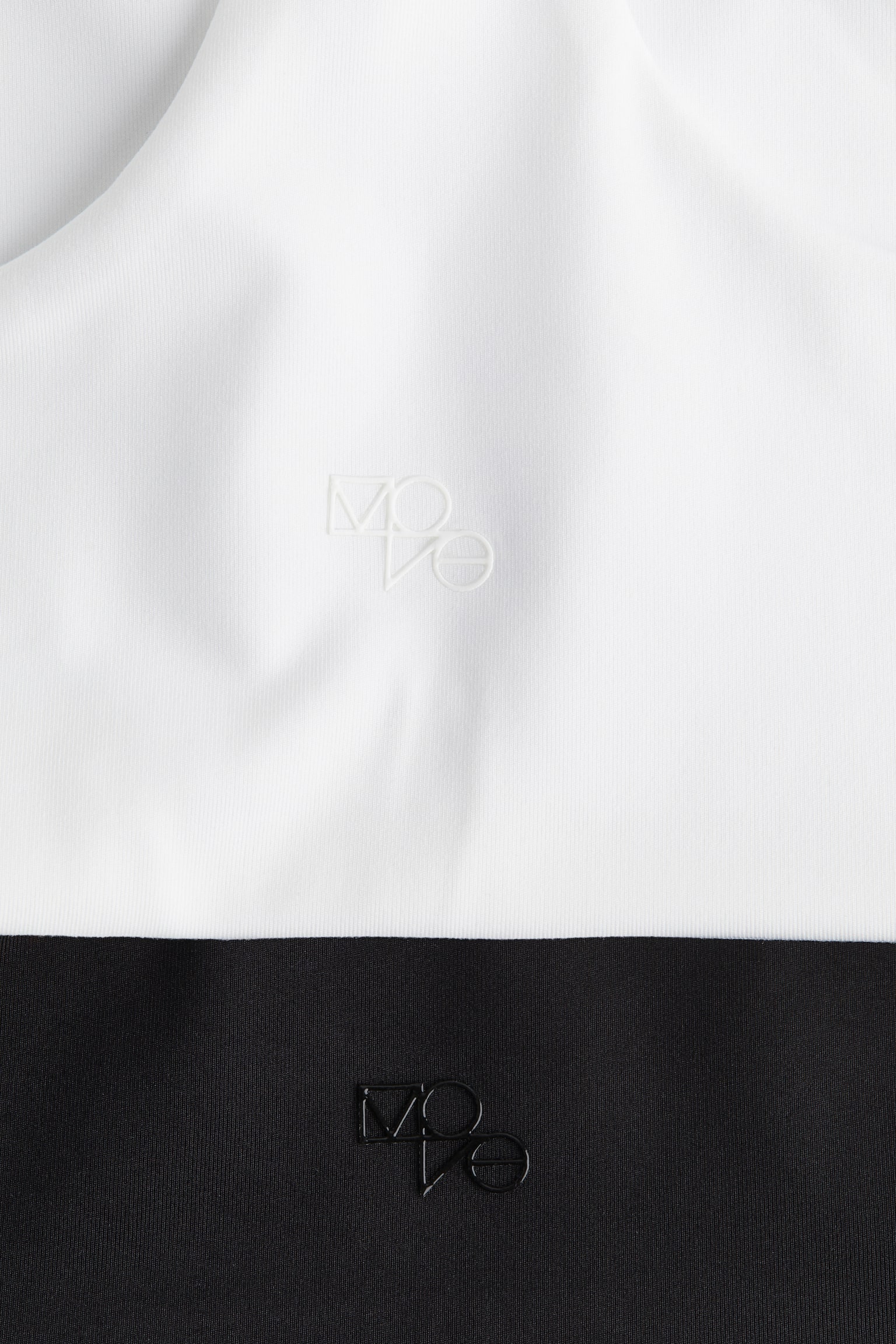 Спортивное бра Medium, с поддержкой, 2 шт. — H&M, цвет: Чёрный / Белый — фото 2