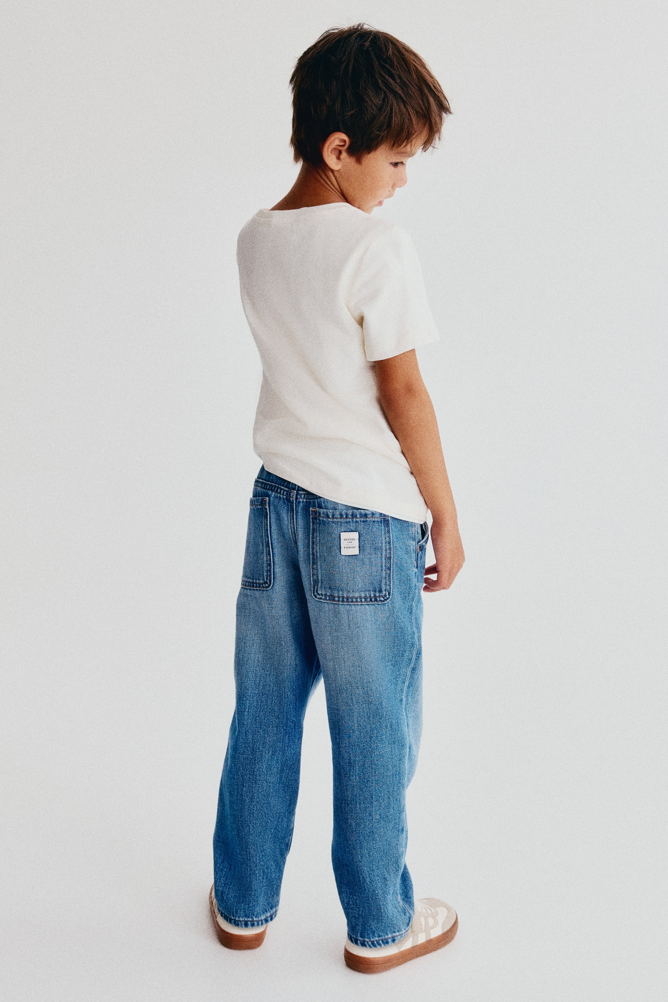 Cotton Denim Joggers