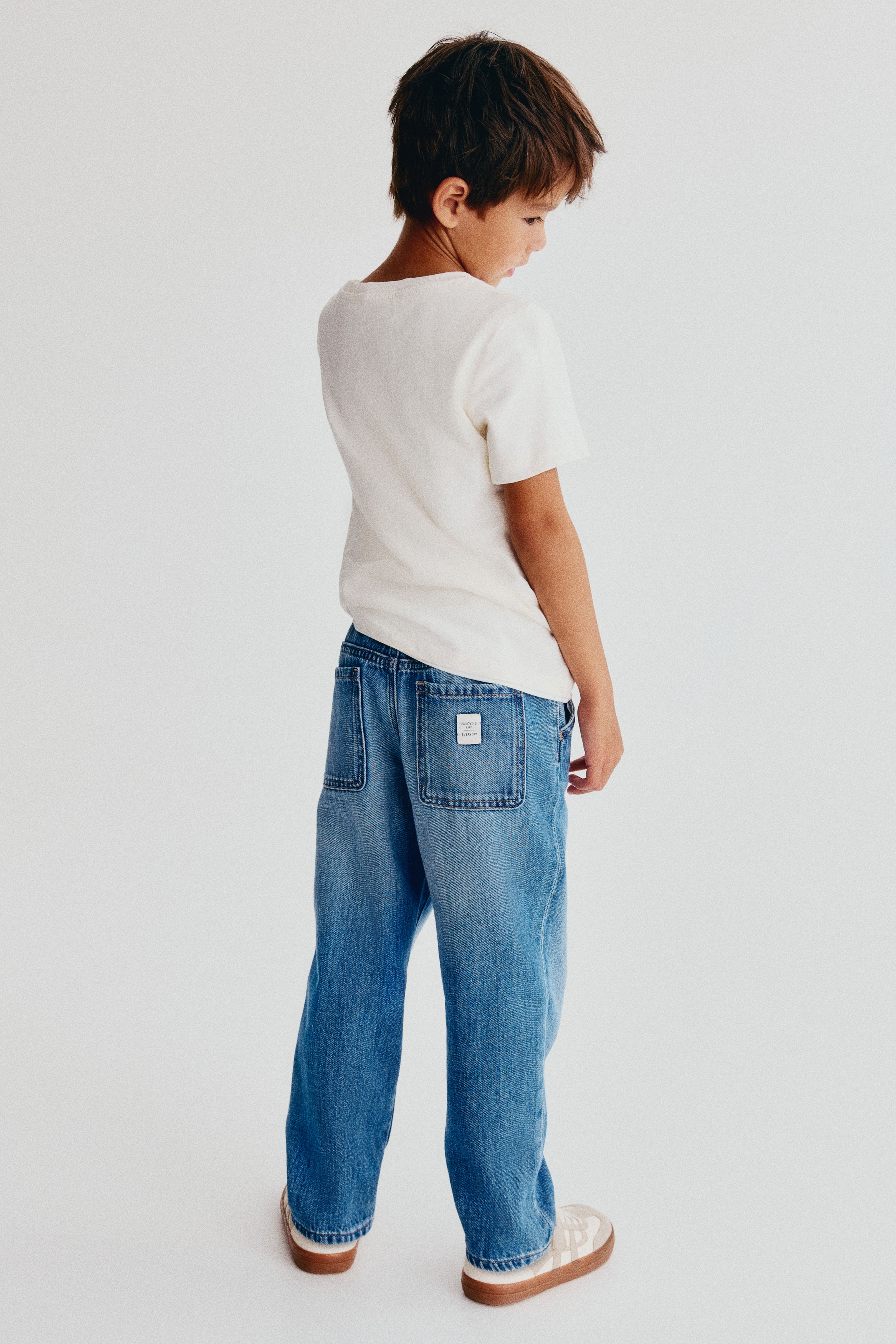 Cotton Denim Joggers