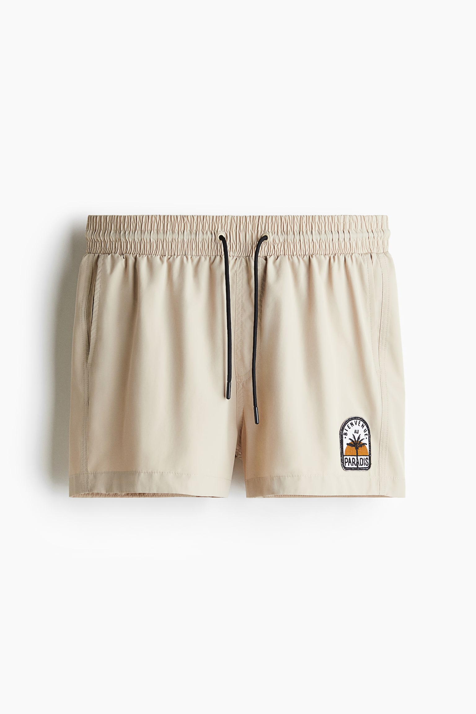 Appliquéd swim shorts - Light beige/Black/Paradis/Dark orange - 2