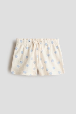 Shorts i pointelletrikå