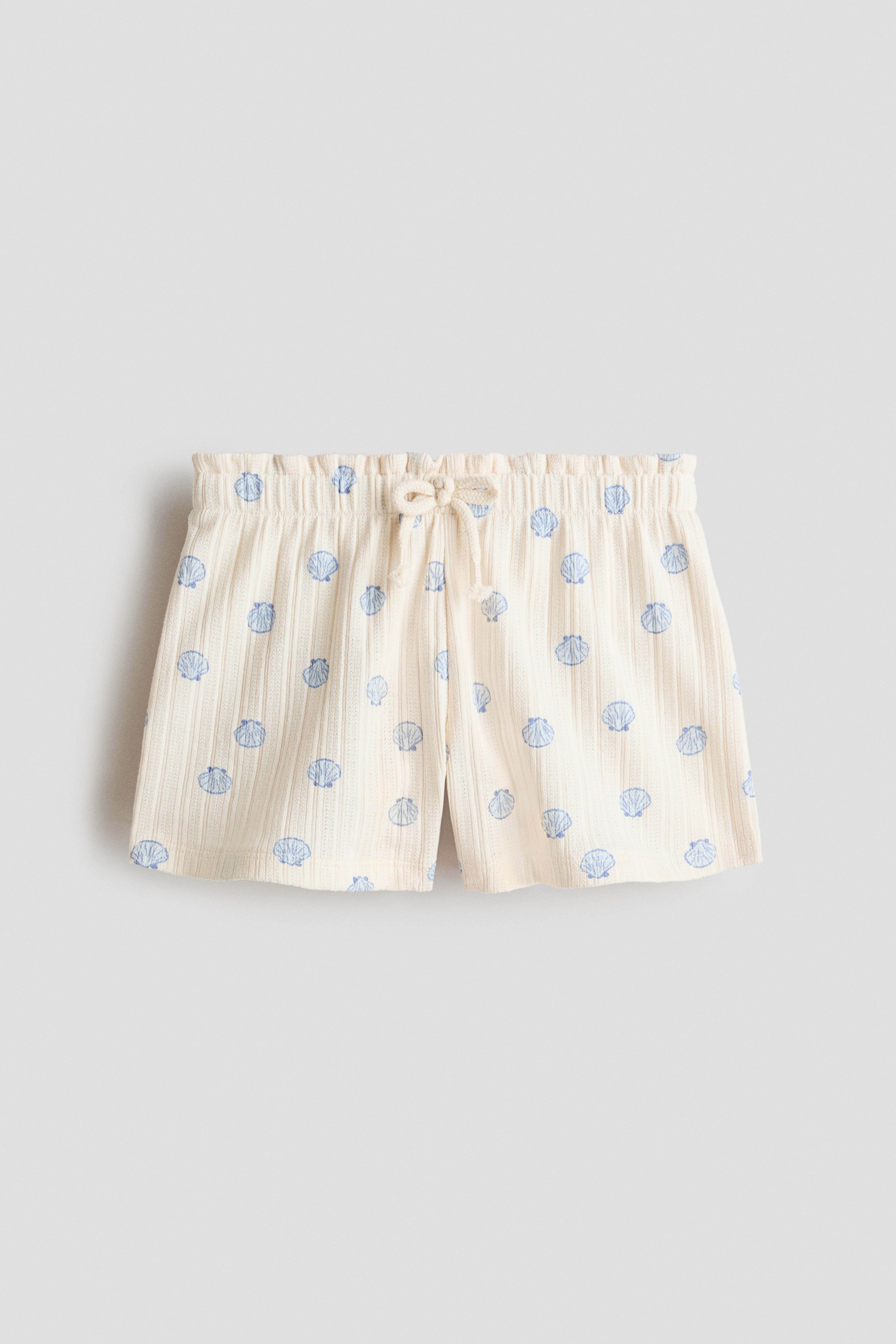Short en jersey pointelle