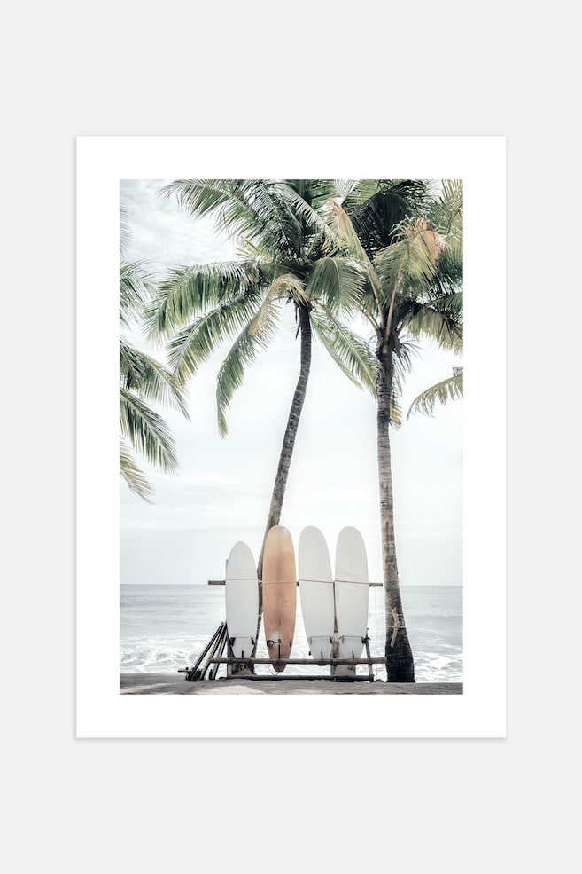 Beach Surfboards Poster - Blue/green - 1