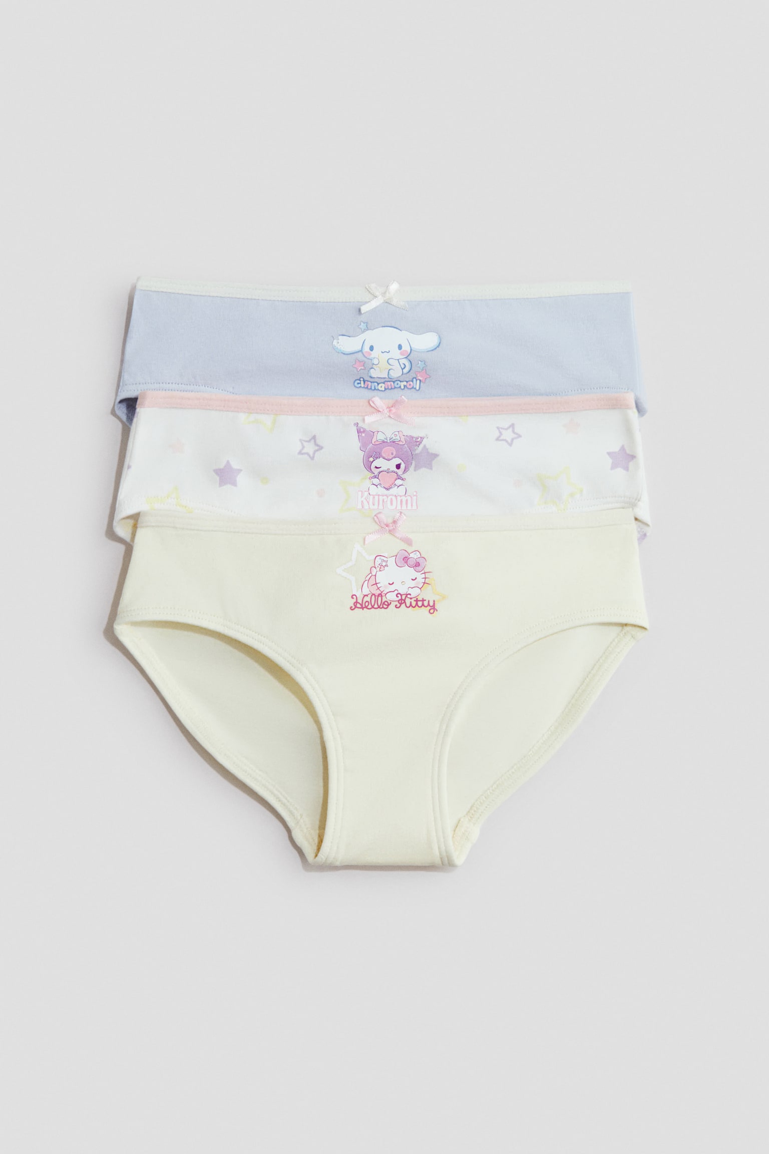 3-Pack Printed Briefs - Pale yellow/Sanrio/Light purple/Sanrio