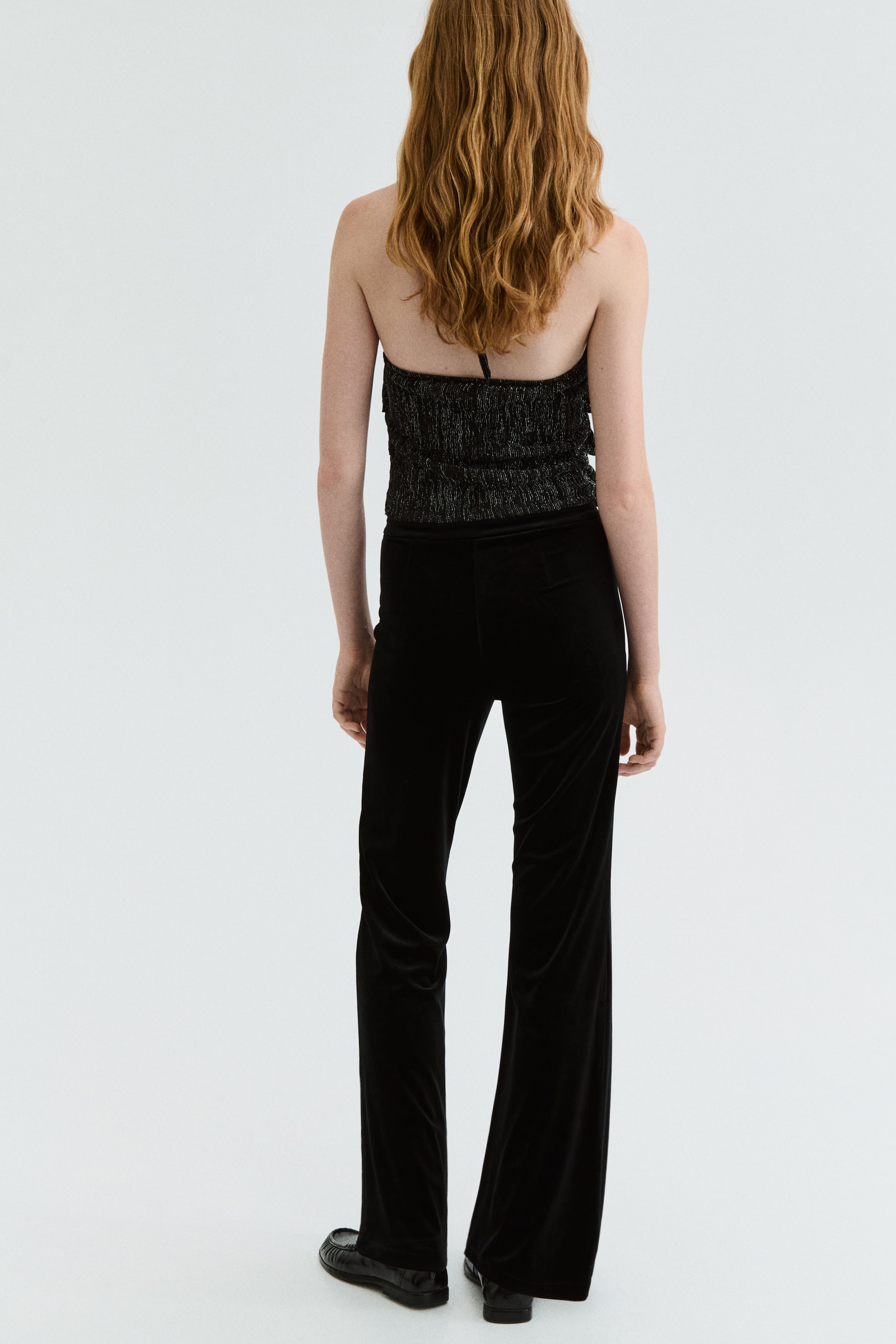 Agrandir l'image: Top à volants étagés avec dos nu - Black - FEMME | H&M FR 4