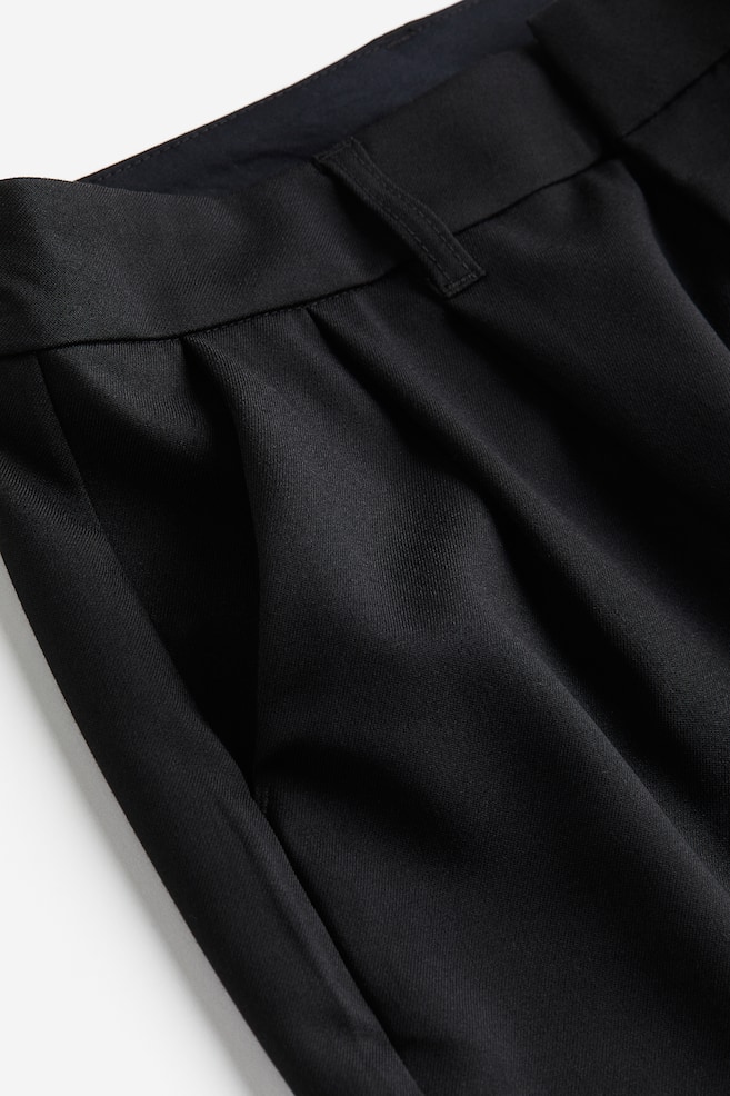 Tailored mini skirt - Black/Navy blue/Pinstriped - 3