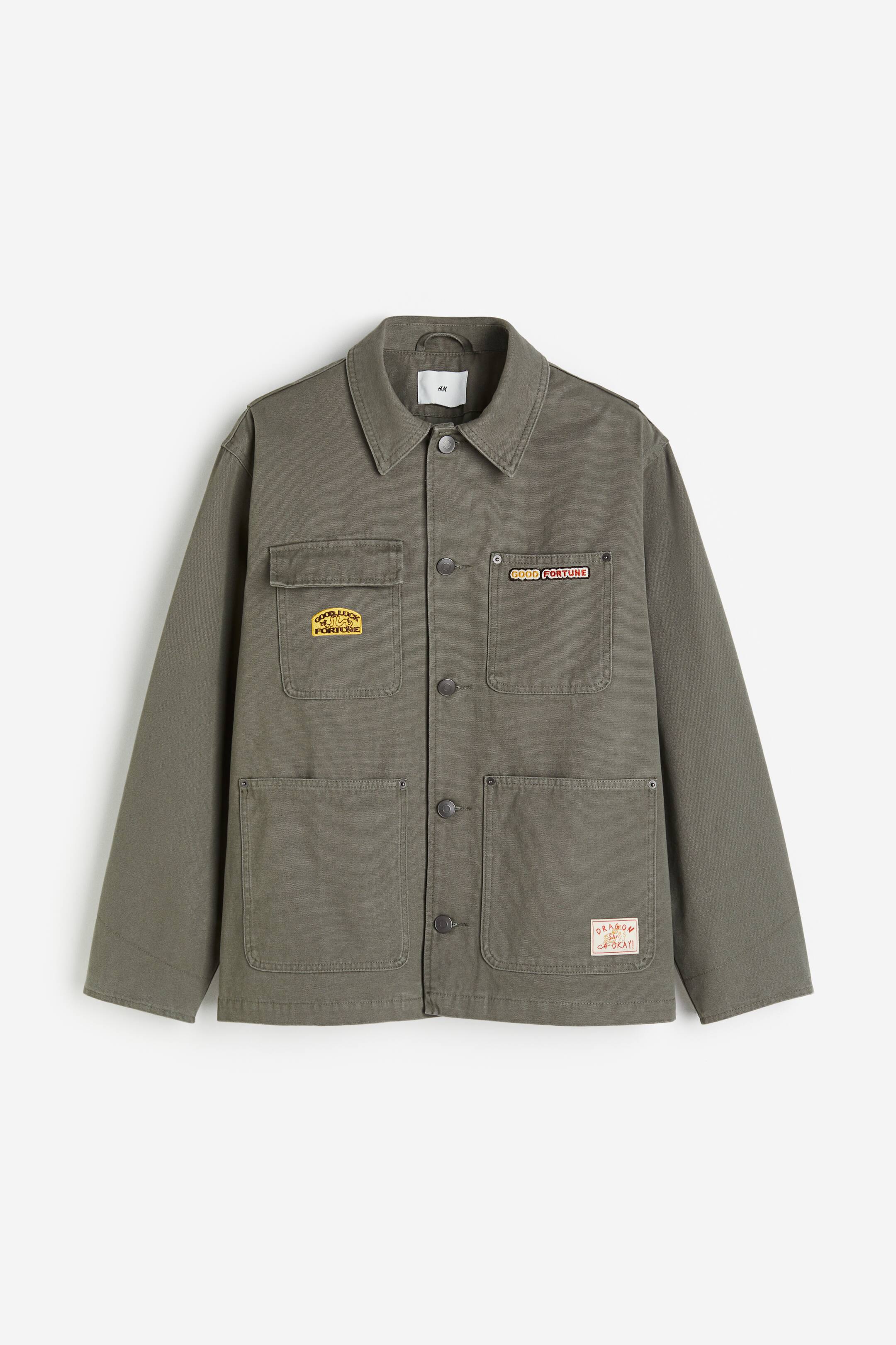 デニムシャツジャケット - カーキグリーン／Good Fortune - Men | H&M JP