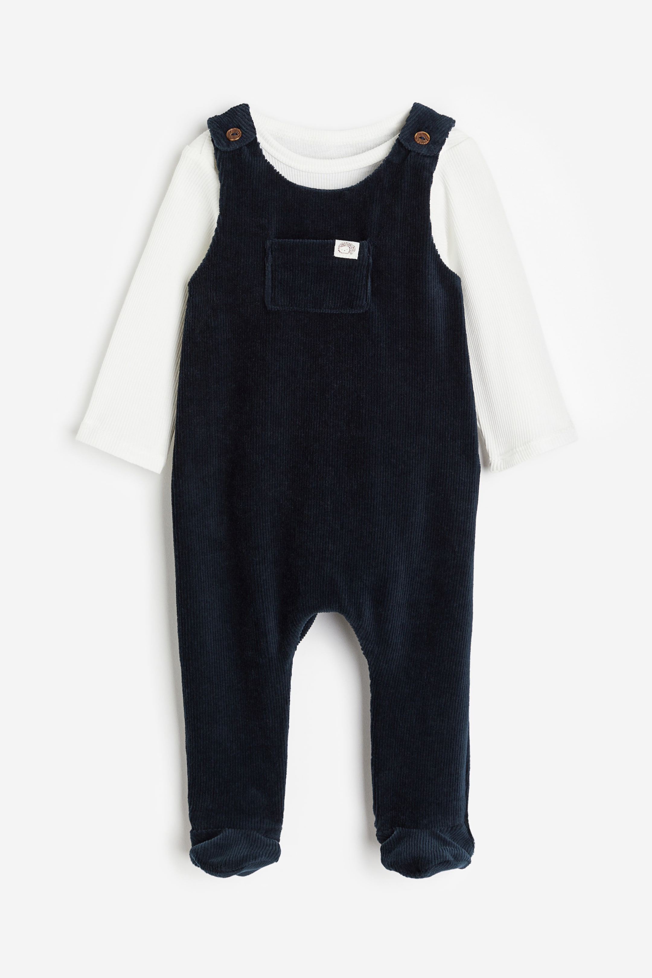 Bodysuit and Velour Romper Suit