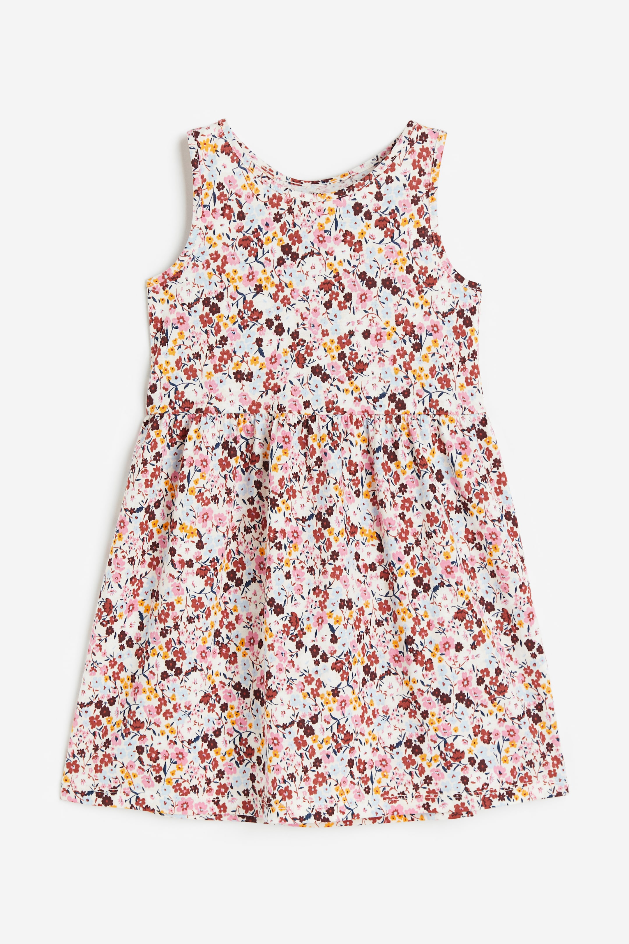 View larger image: Patterned jersey dress - Dark red/Floral - Kids | H&M IN 1