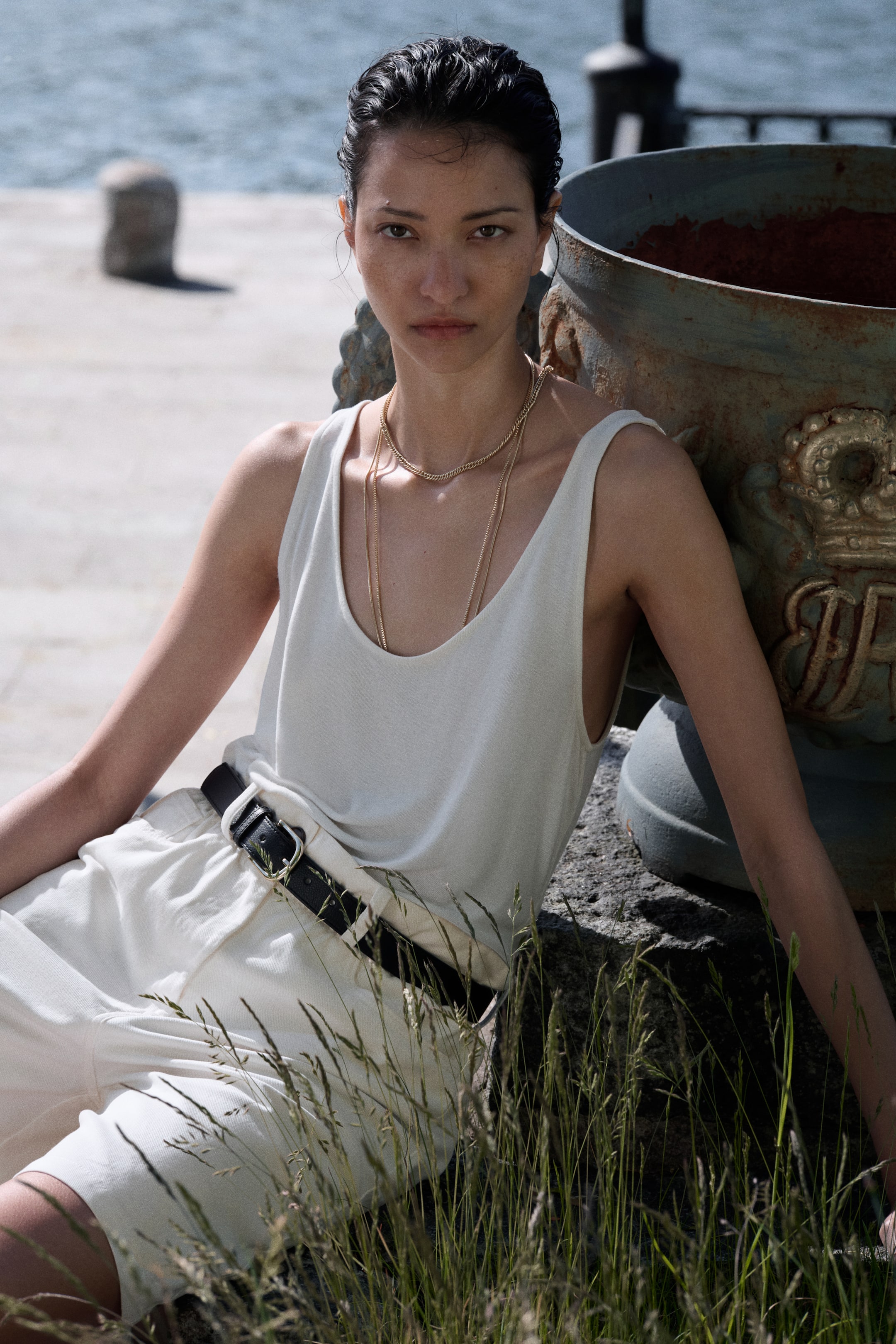 Paper-Bag Bermuda Shorts