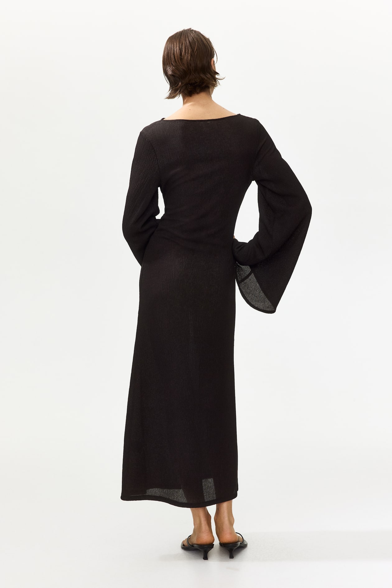 Trumpet-Sleeved Jersey Dress - image 3