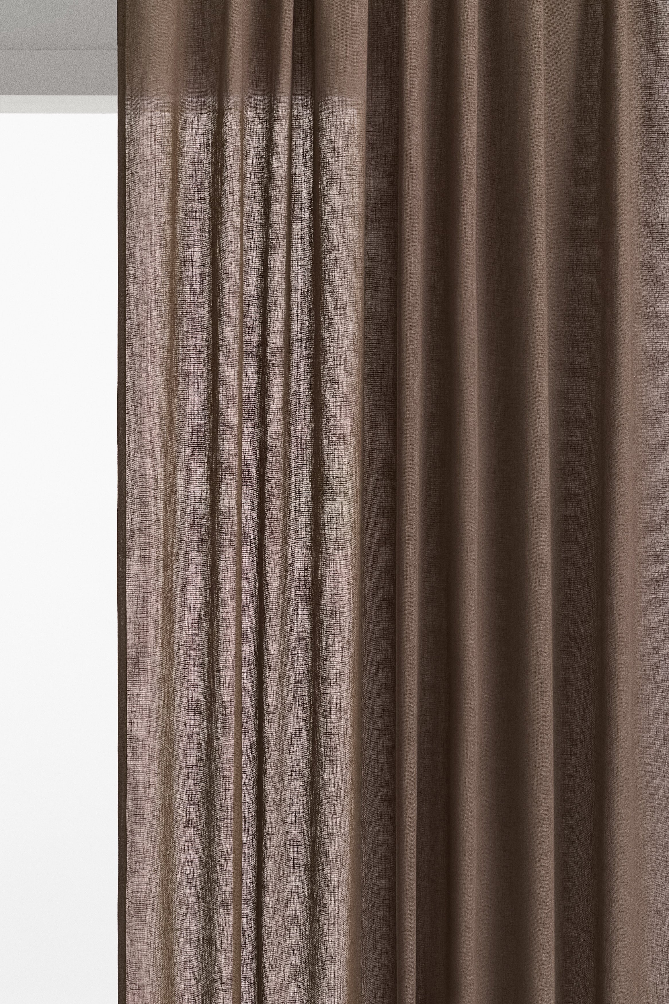 2-pack linen-blend curtain lengths - Mole/Beige/Beige/White/Light blue/Sage green