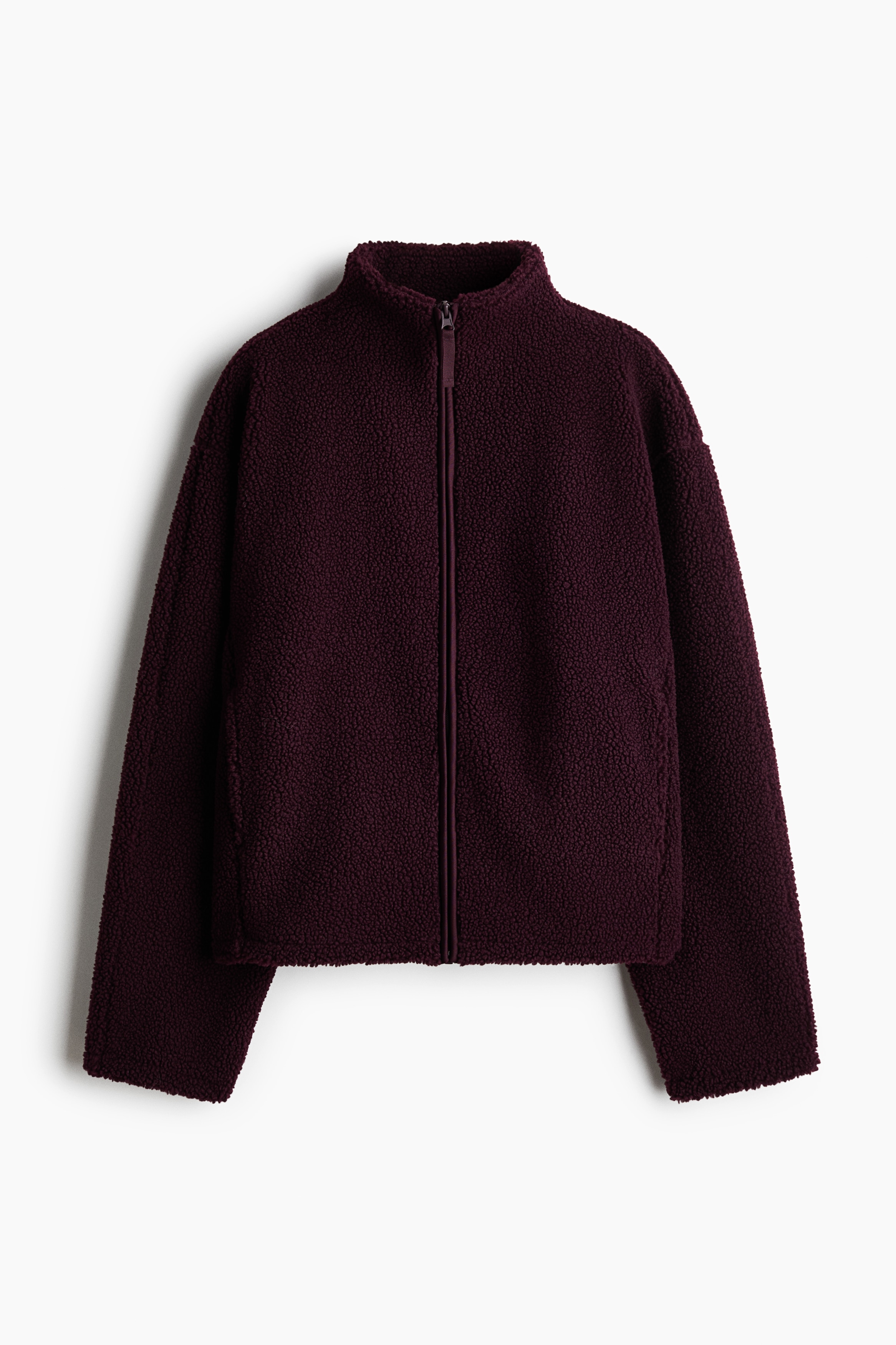 Pelüş Ceket - Bordo/Krem