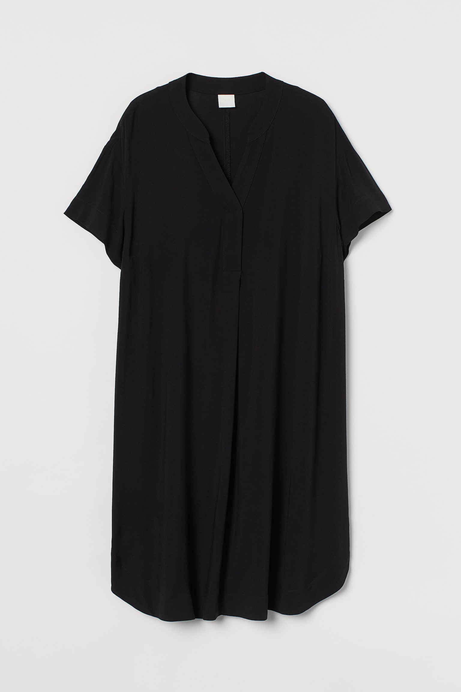 V-neck dress - Black