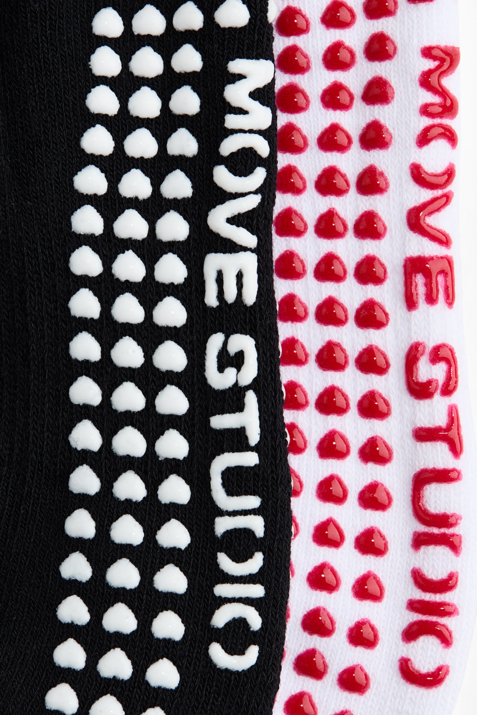 2雙入防滑運動襪 - 黑色/白色/粉紅色/紅色 - 2