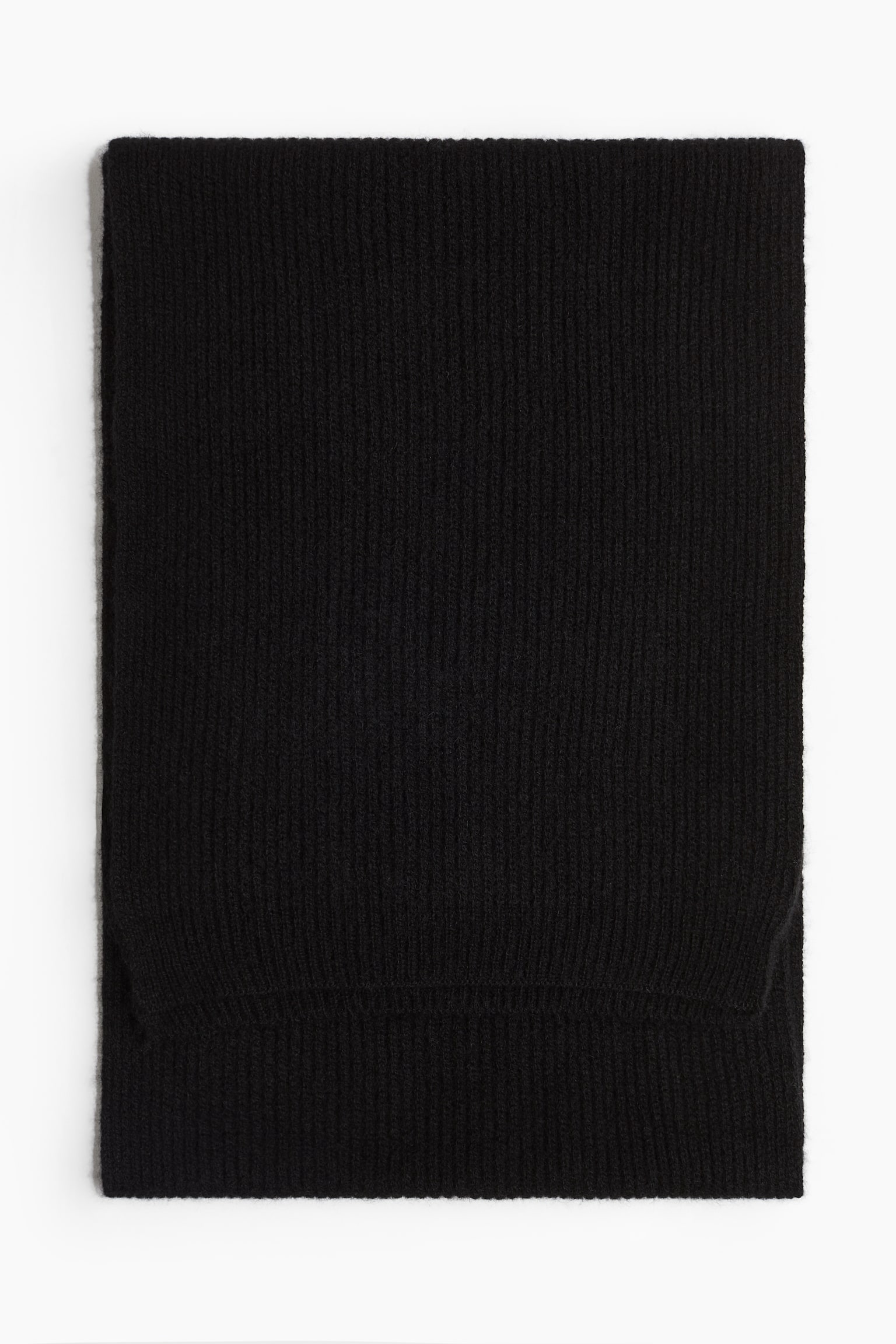 Ribbed cashmere scarf - Black/Navy blue/Beige/Dark beige/Grey marl/Dark blue - 1