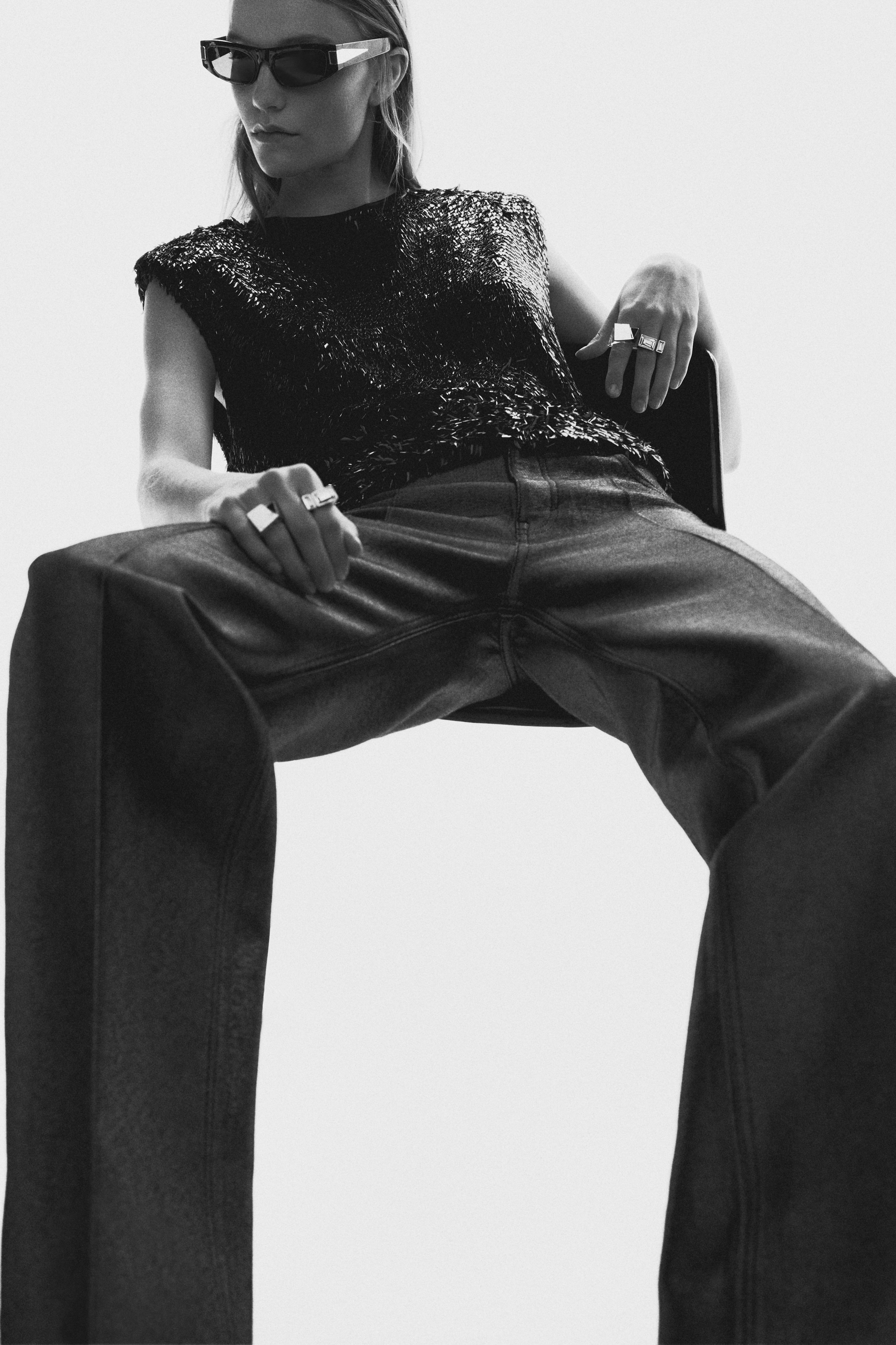 Shimmering jeans