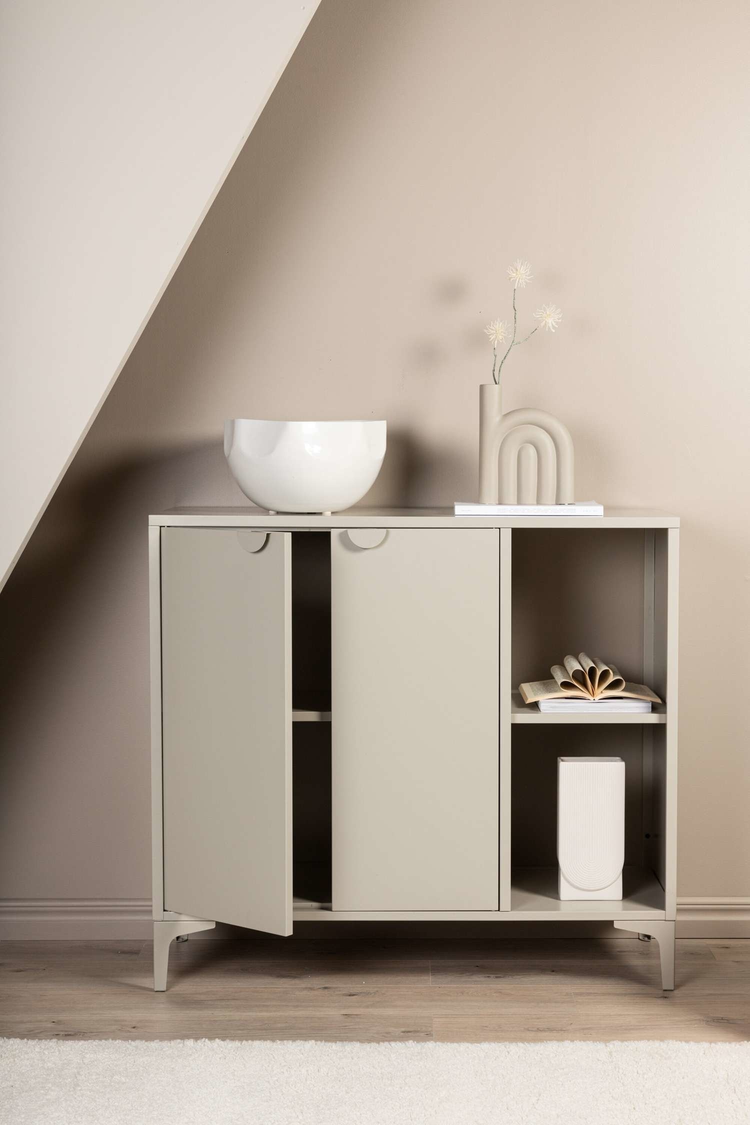 Armadio Piring - Acciaio, Beige