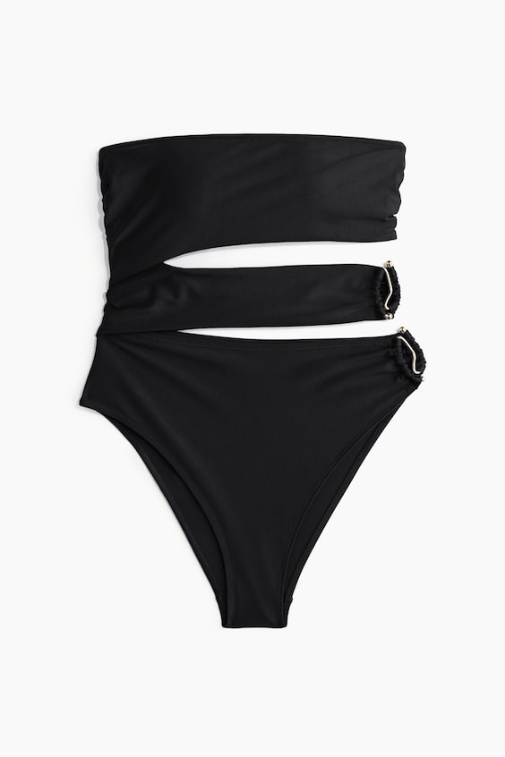 Женские купальники H&M Padded-Cup Bandeau Swimsuit