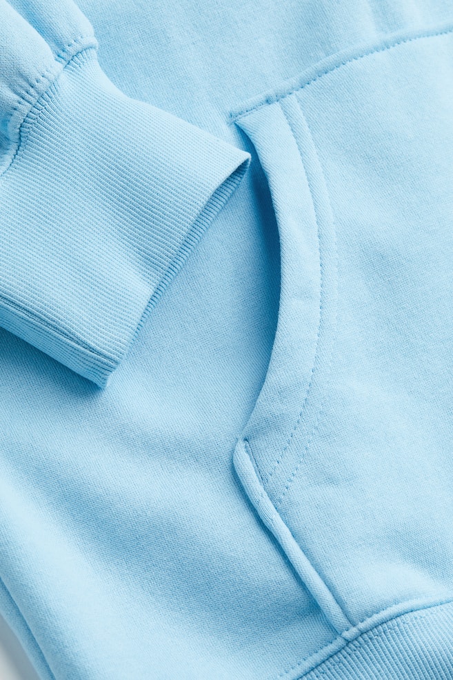 Oversized zip-through hoodie - Light blue/Black/Light grey marl/Beige/dc/dc/dc/dc/dc - 3