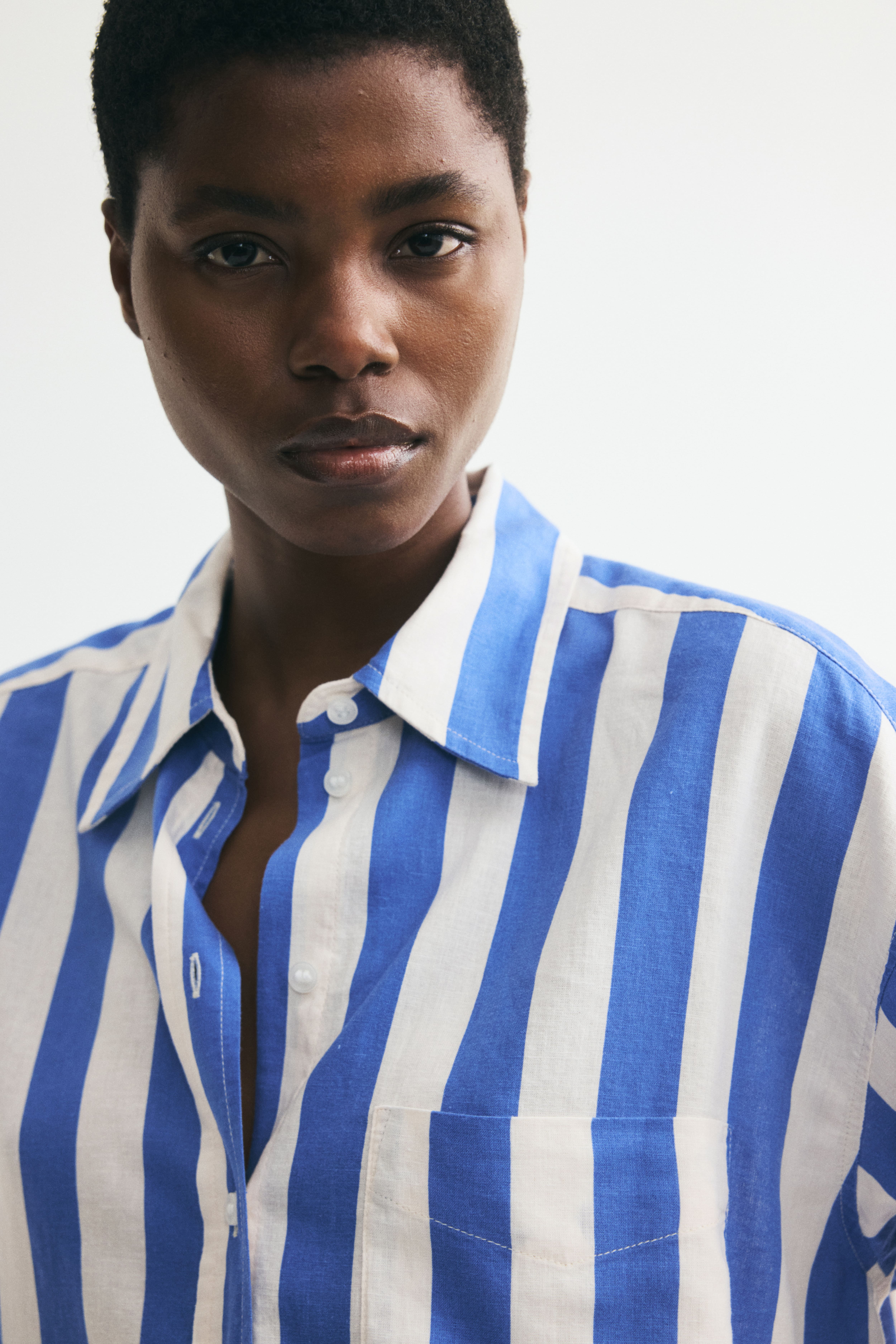 Oversized Linen-Blend Shirt