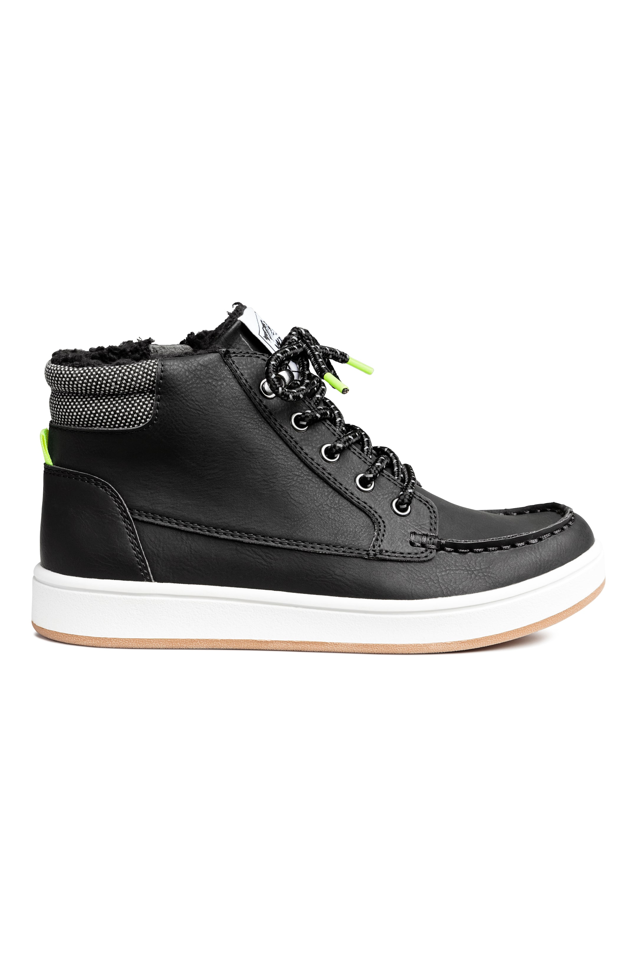 View larger image: Warm-lined hi-tops - Black - Kids | H&M GB 1